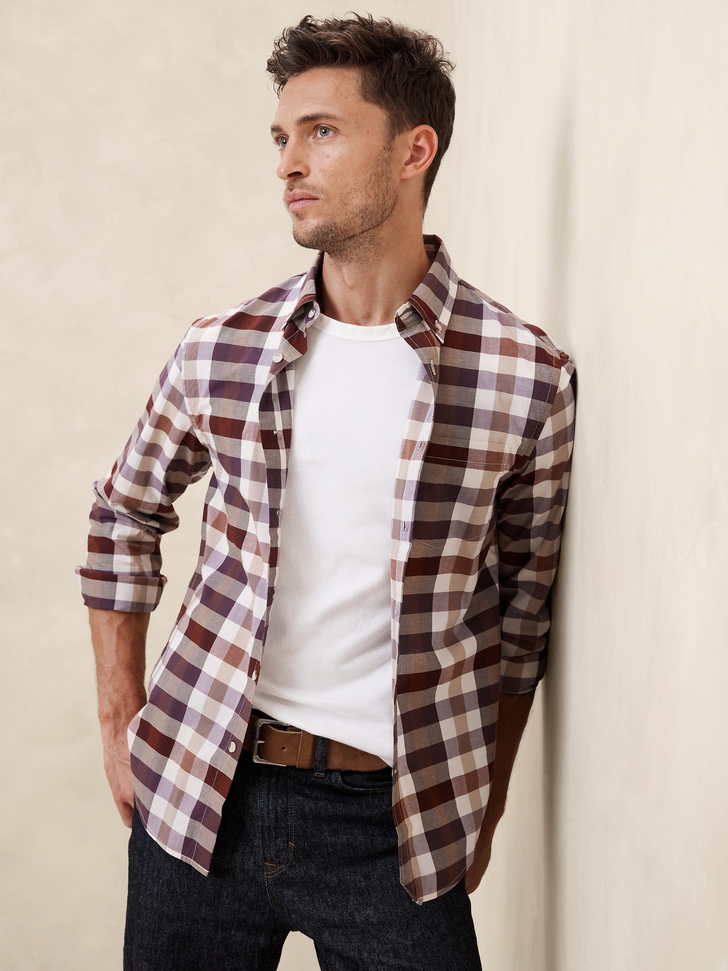 Slim Softwash Cotton Shirt