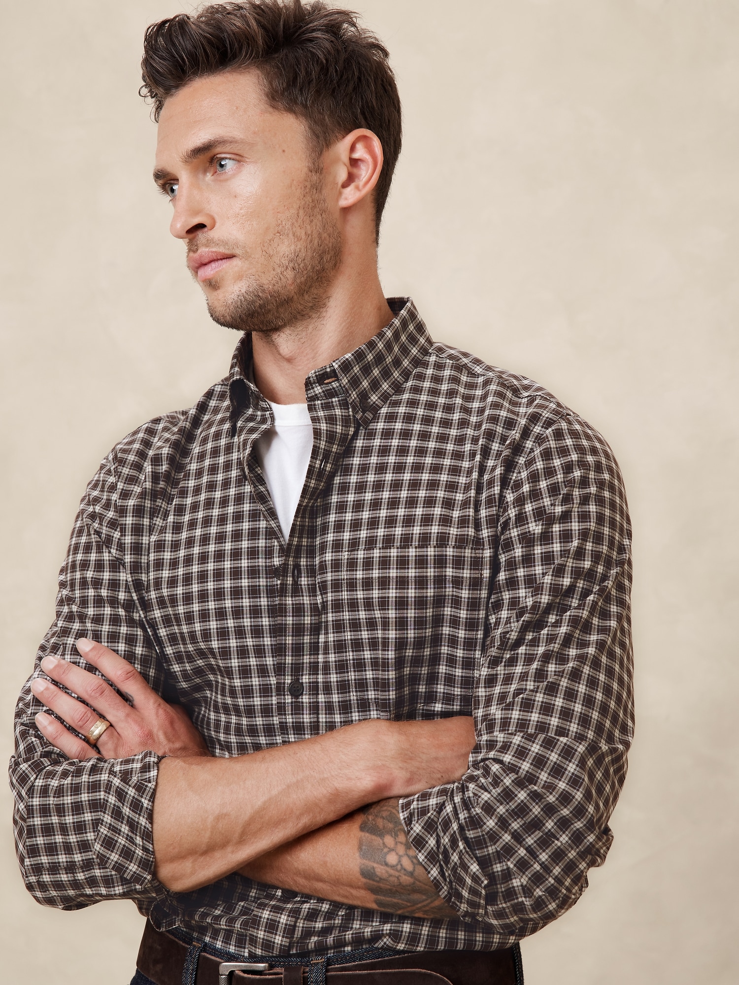 Slim Softwash Cotton Shirt