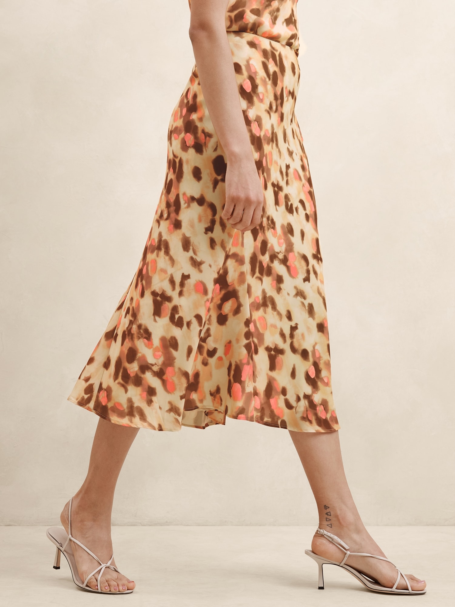 Printed Midi Skirt