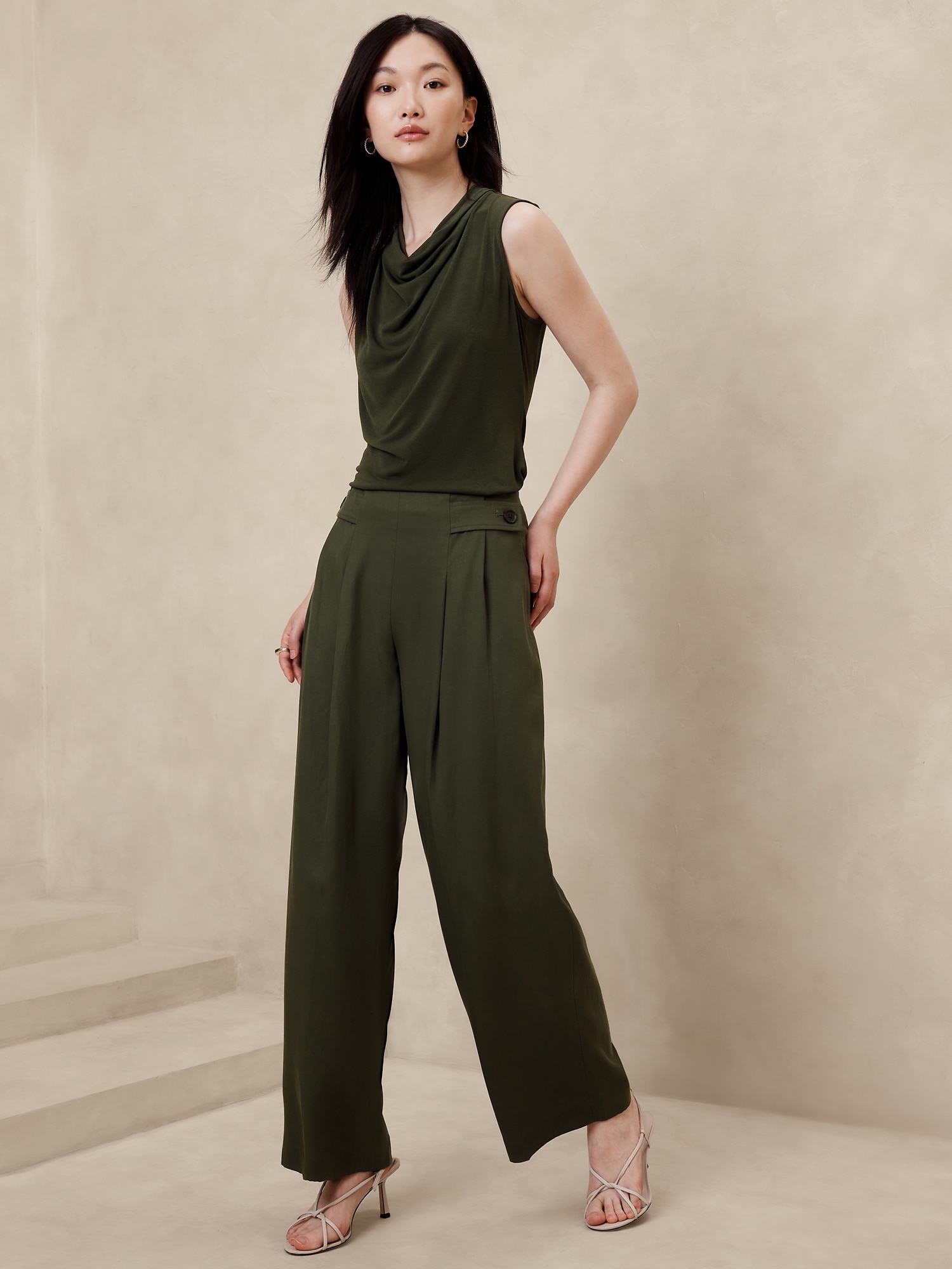 Tencel™ Pleated Pant