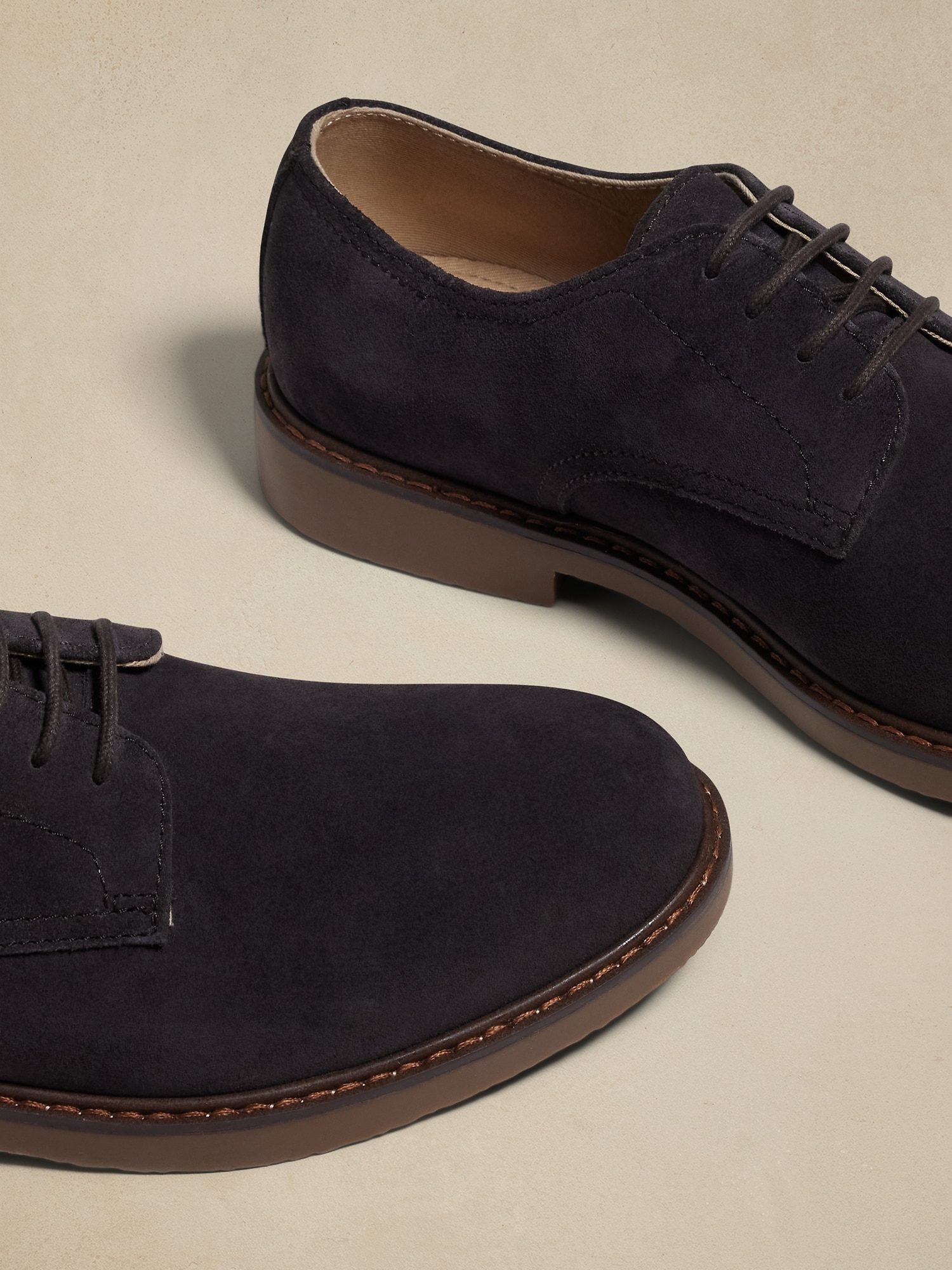 Suede Casual Derby Shoe