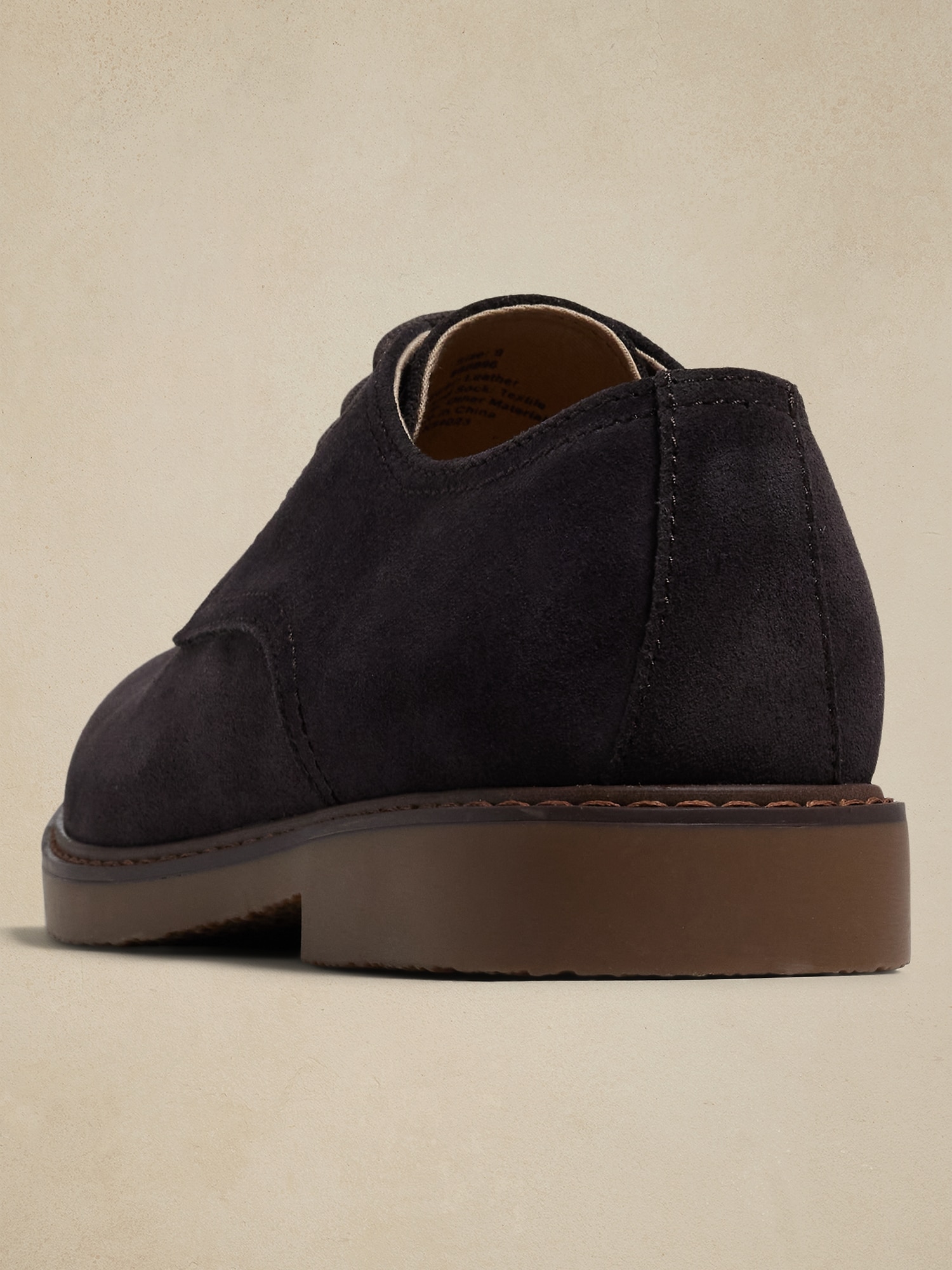 Suede Casual Derby Shoe