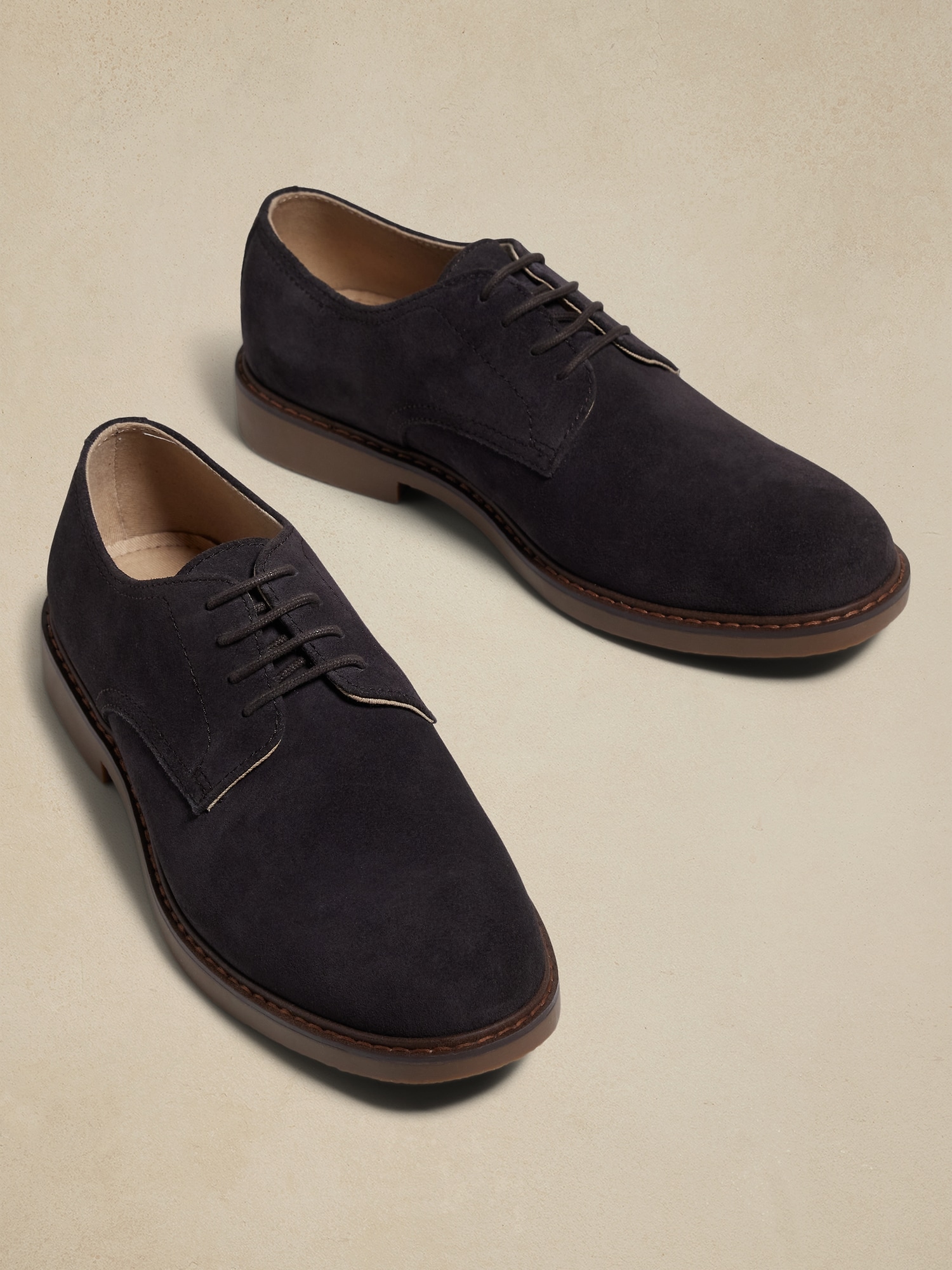 Suede Casual Derby Shoe