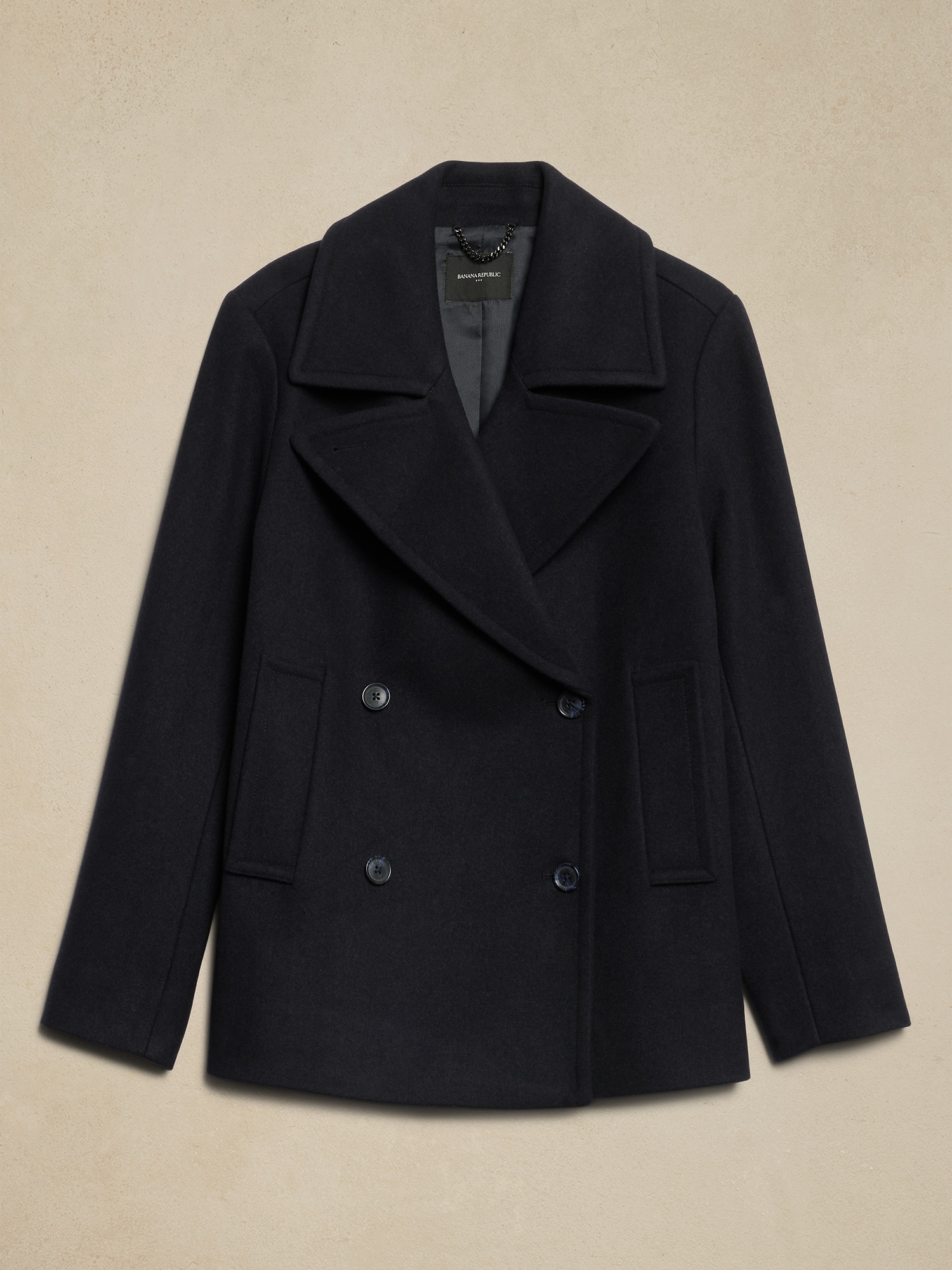 Wool Blend Peacoat