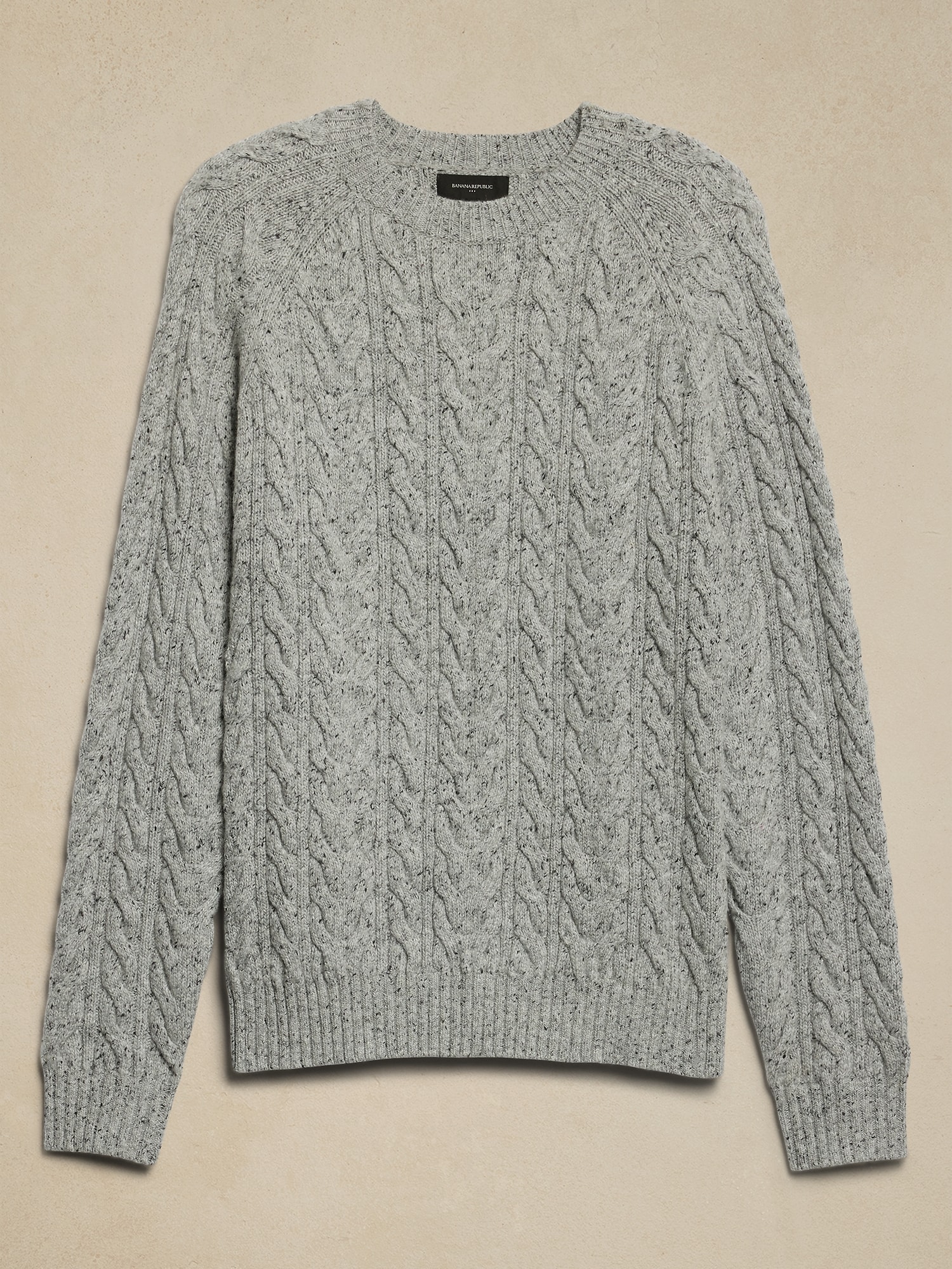 Tweed Cable Sweater