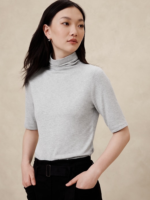 トップス SOOR PLOOM Snap Turtleneck Tea Party 2y Soor Ploom Long Sleeve Snap Turtleneck - Terracotta – Casp