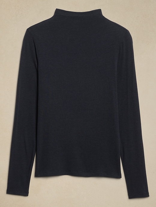 トップス RhodolirioN / Mock Neck Tee RhodolirioN / ロドリリオン | Mock Neck Tee - Cutwork - Black