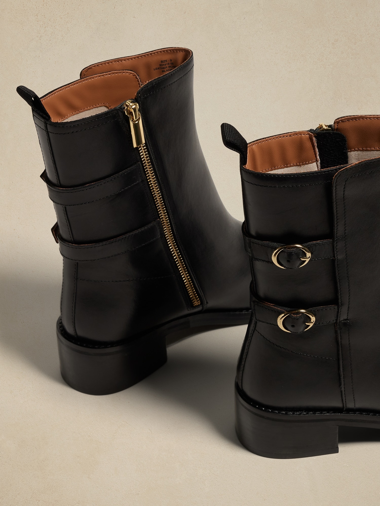 Leather Moto Boot