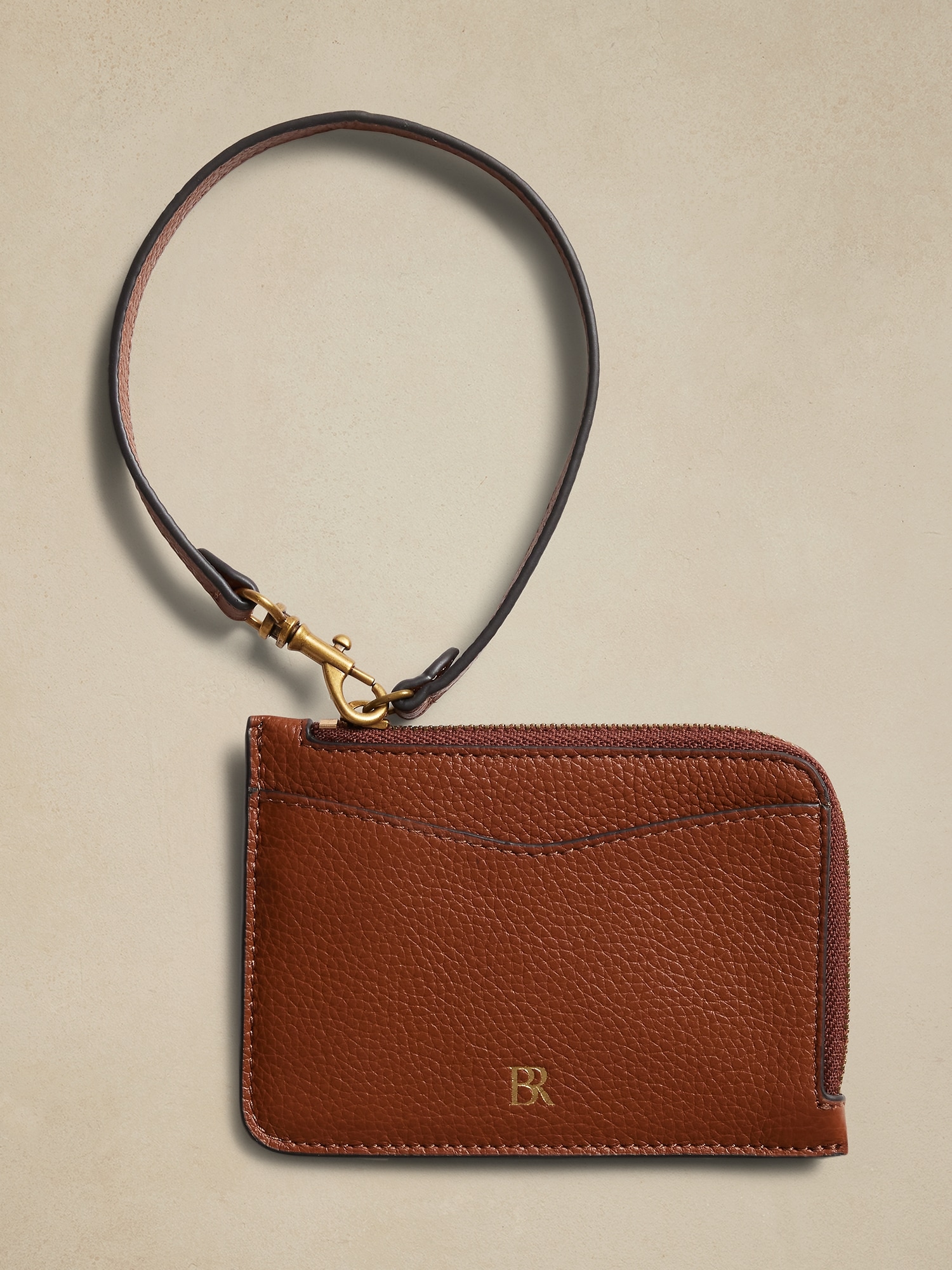 Leather Card Case - Brown