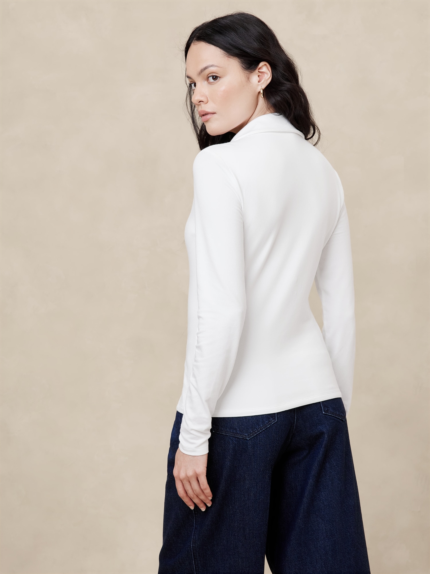 Soft Stretch Polo Top