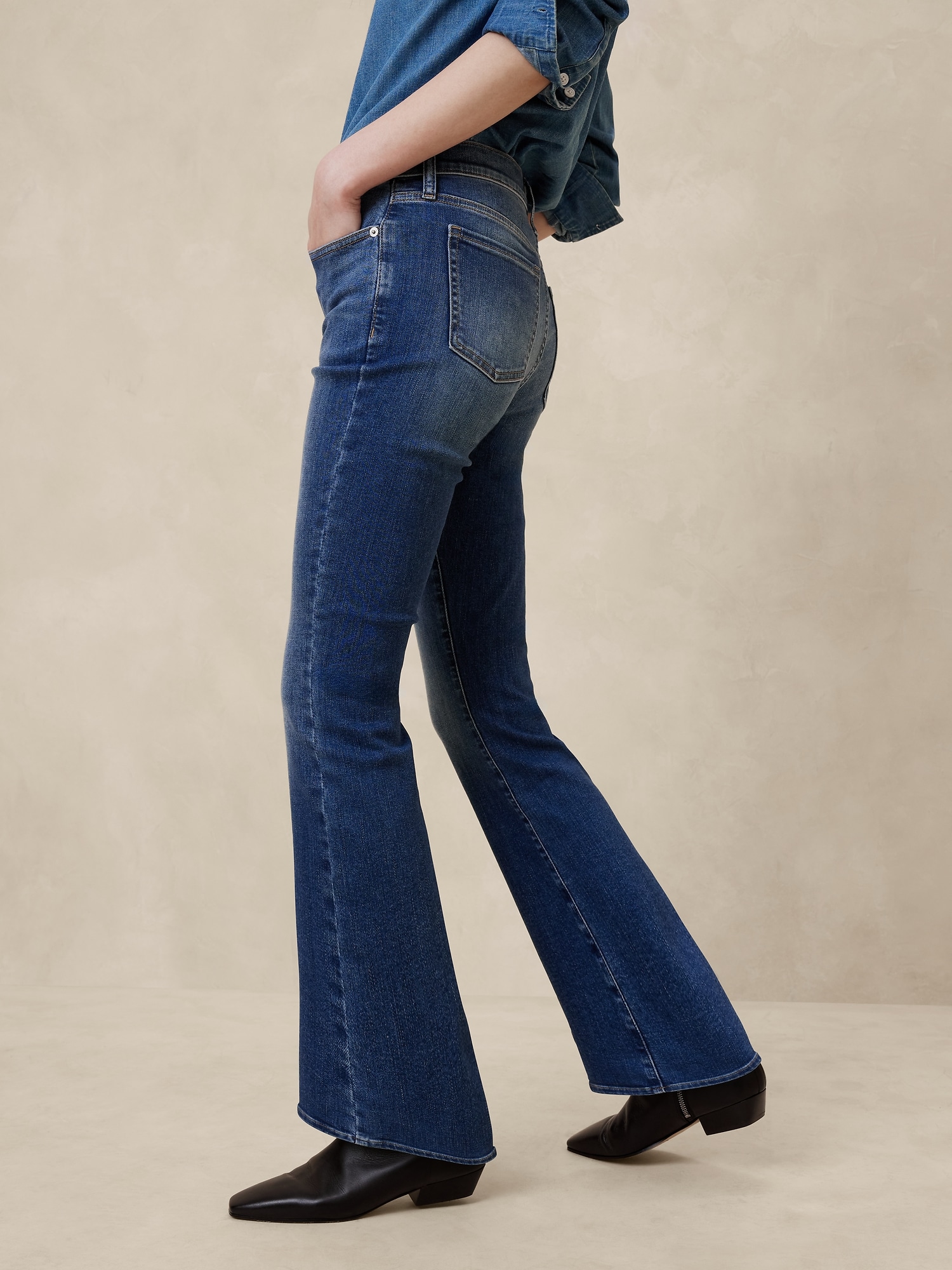 Mid-Rise Bootcut Jean