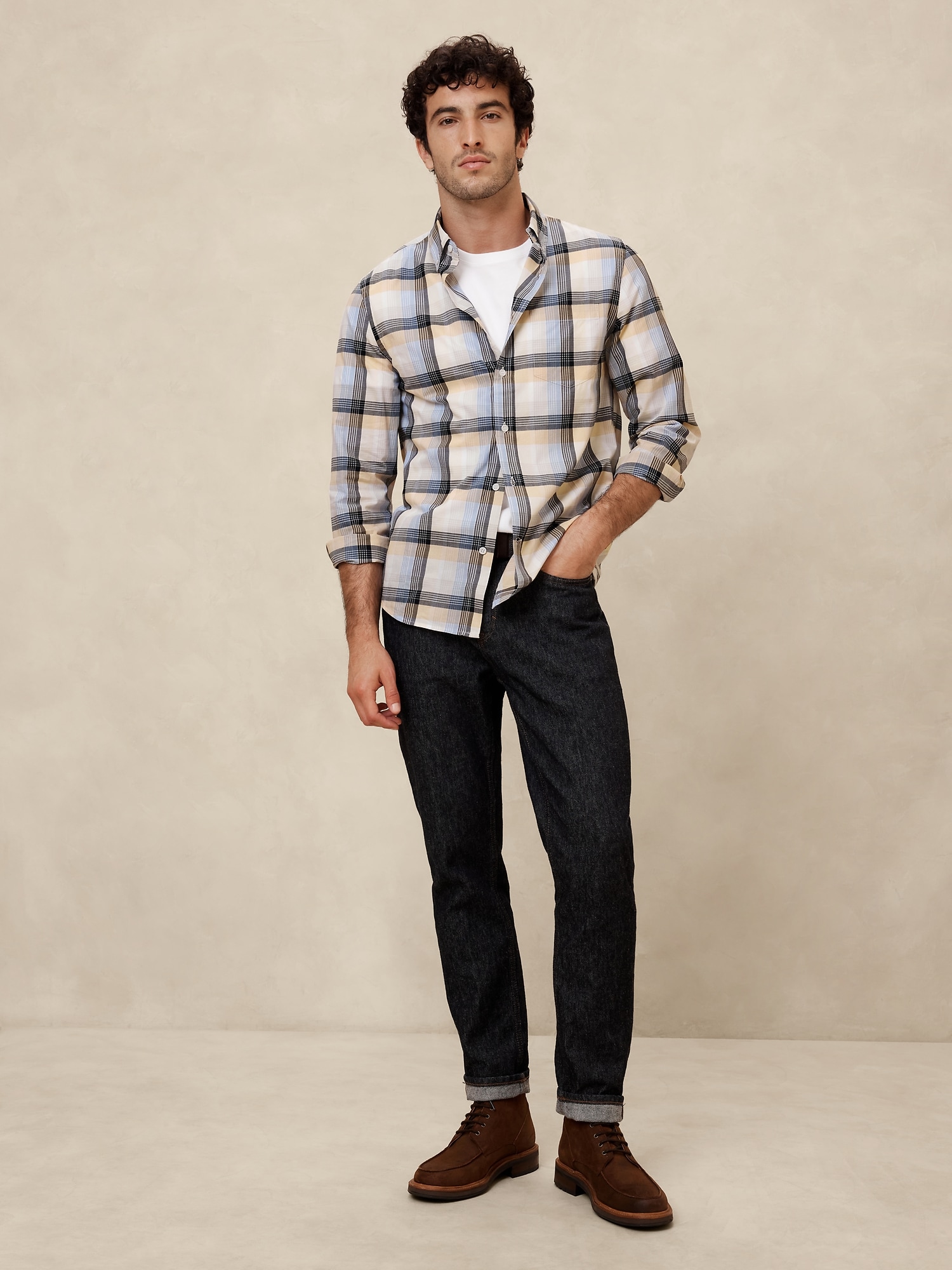 Slim Softwash Cotton Shirt