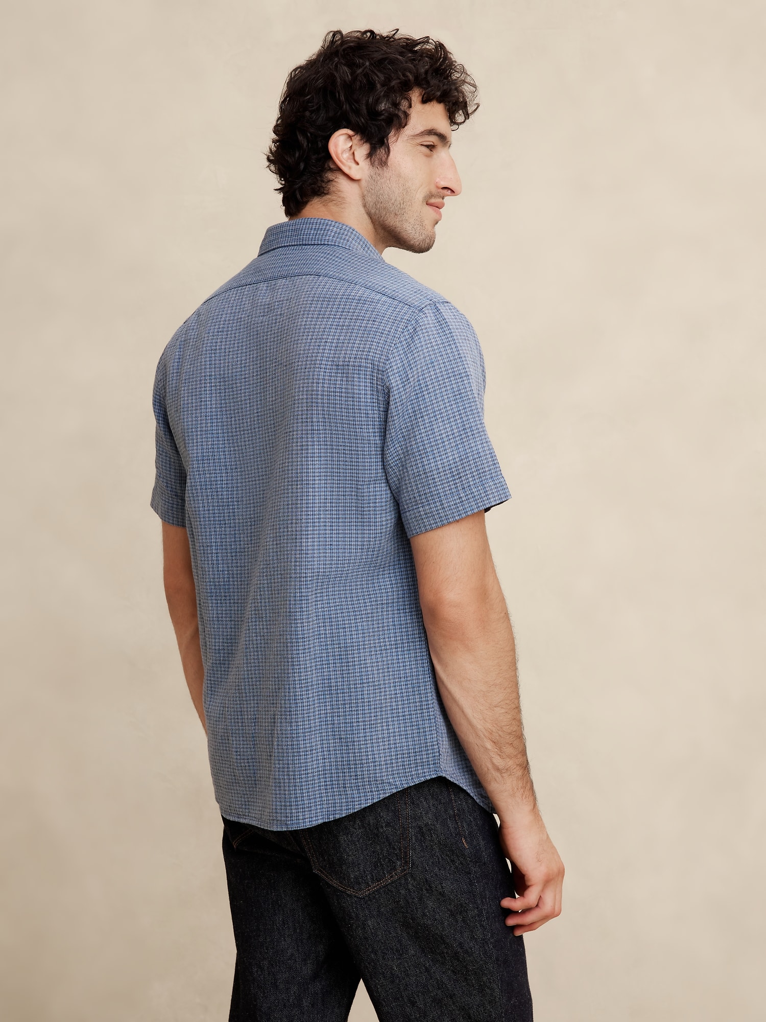 Slim Linen-Blend Shirt