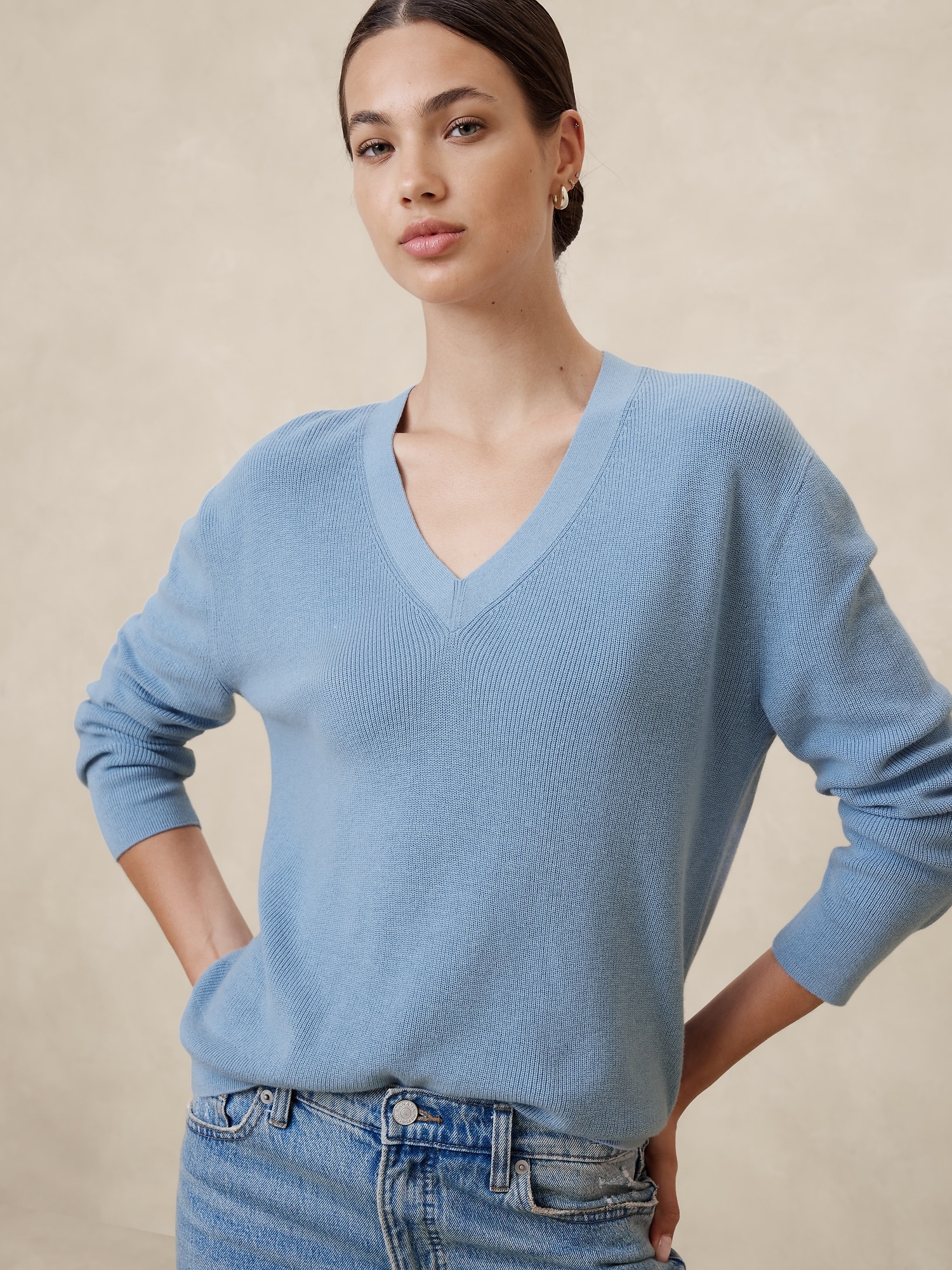 Ribbed Lightweight Sweater