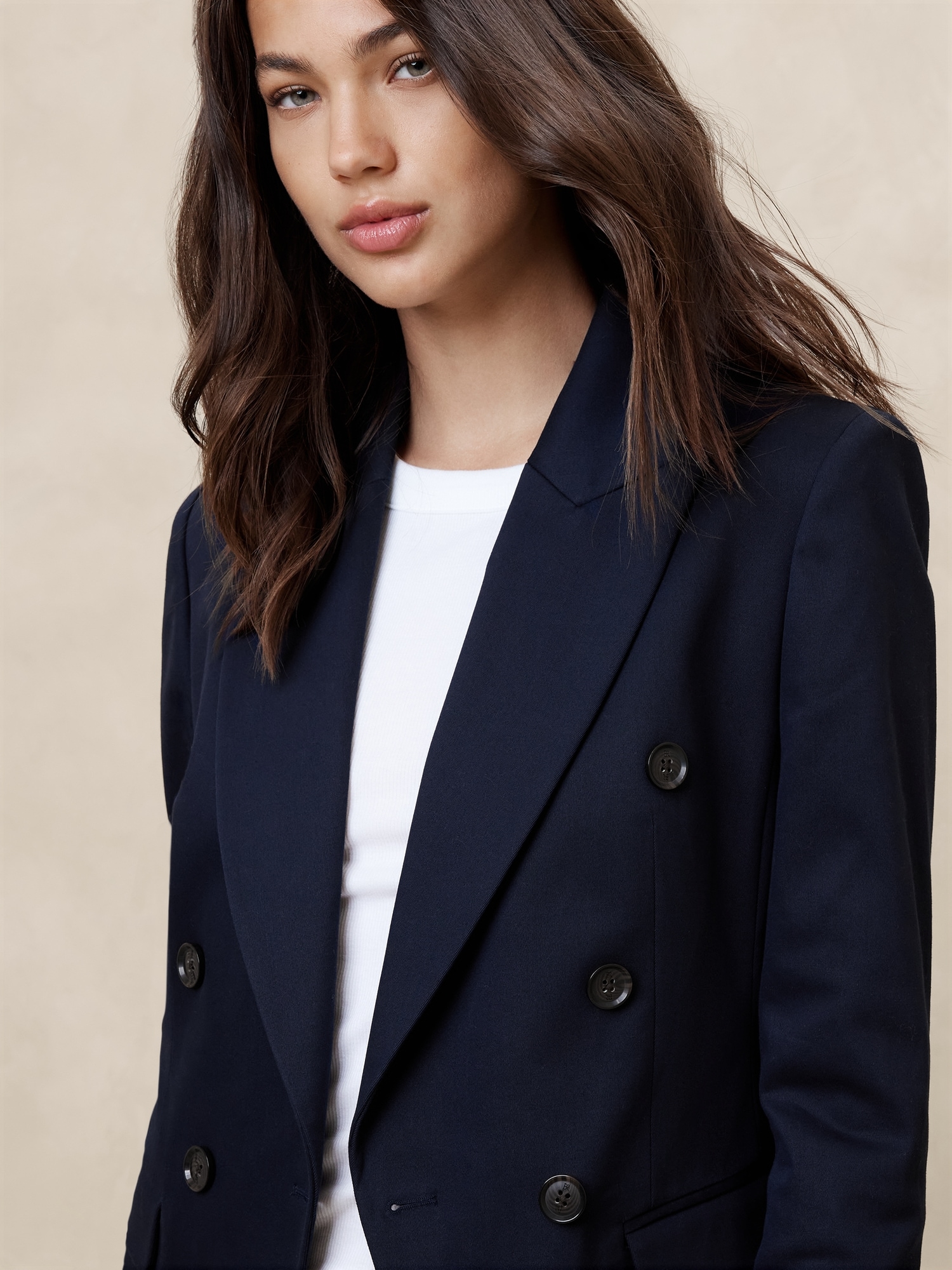 Stretch-Cotton Icon Blazer