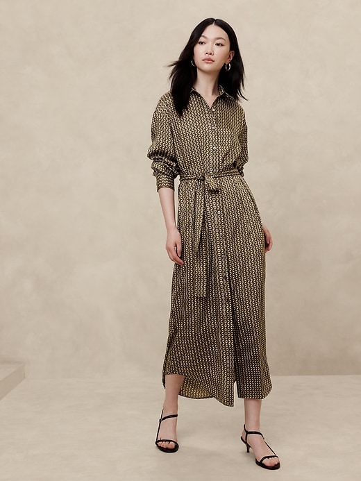 Tie-Waist Maxi Shirtdress | Banana Republic Factory Tie-Waist Maxi Shirtdress | Banana Republic Factory