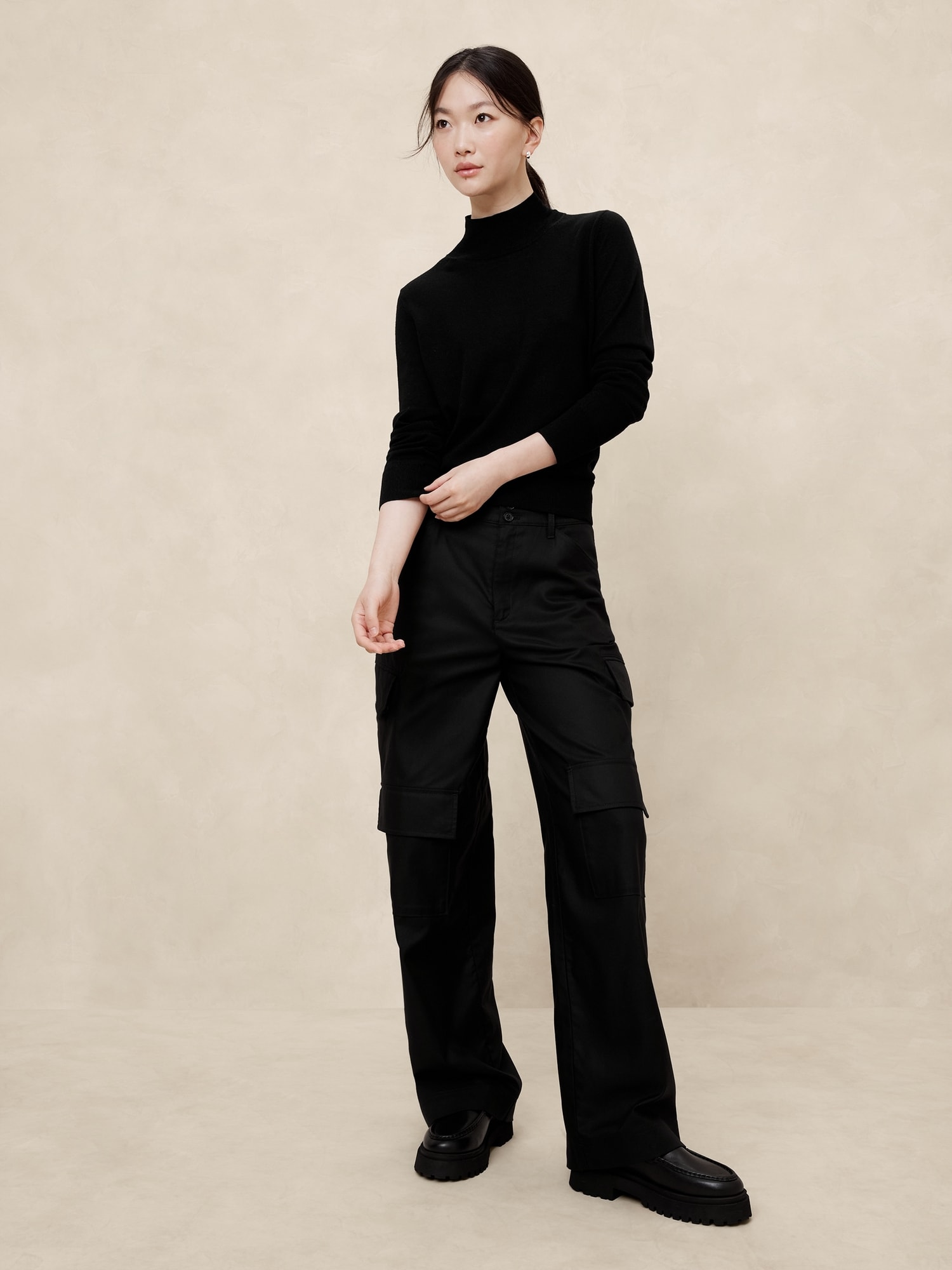 Merino Wool Turtleneck Sweater