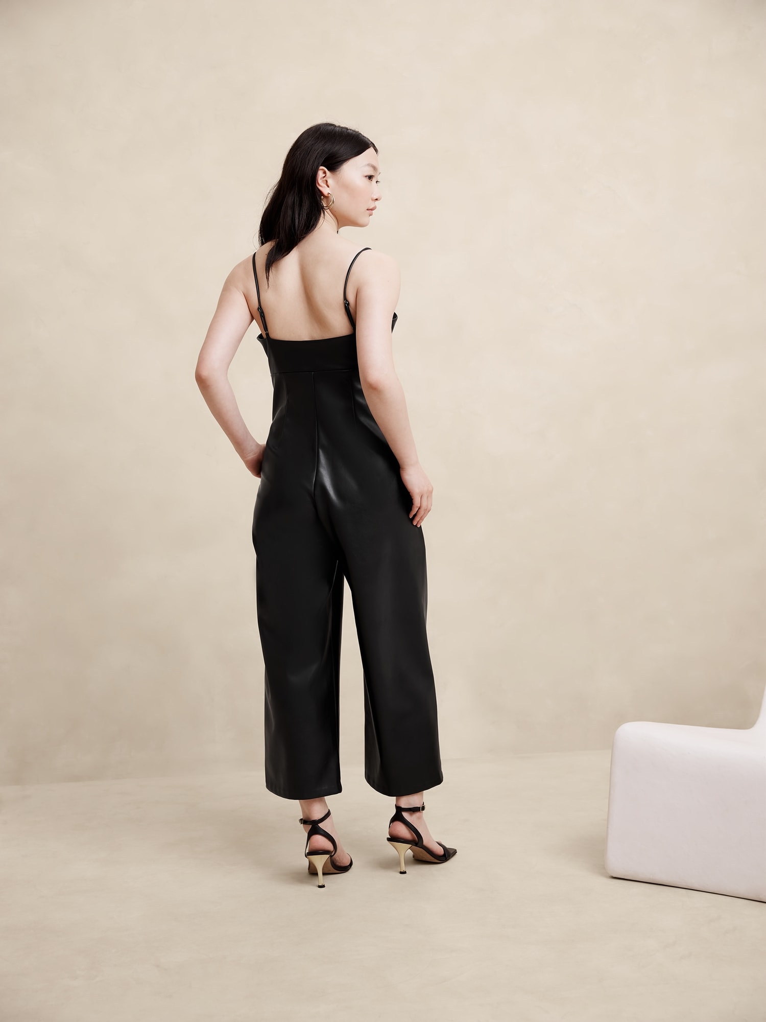 Vegan Leather Jumpsuit