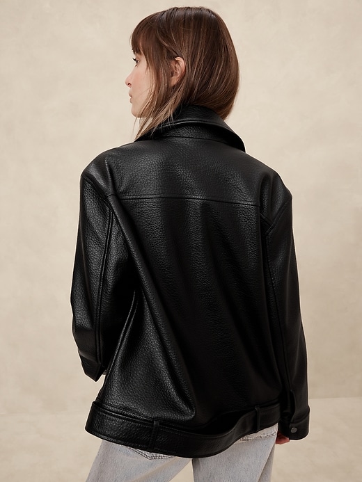 Vegan Leather Moto Jacket | Banana Republic Factory