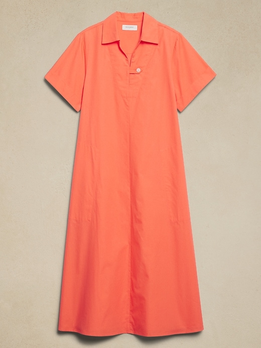 knee length dresses for ladies Rebecca Taylor Isla Poplin Midi Dress main image 0
