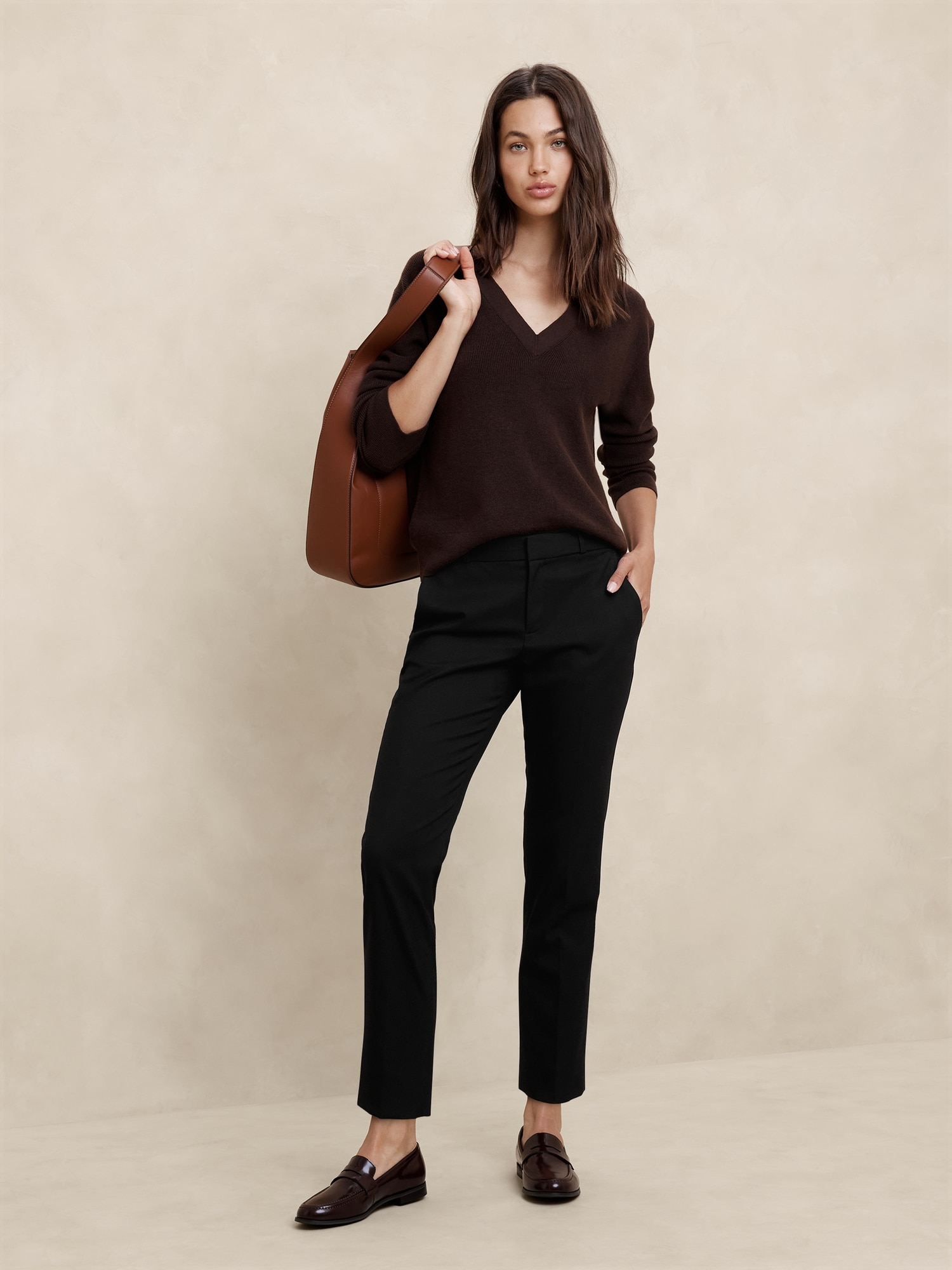 Curvy Stretch Twill Ryan Ankle Pant