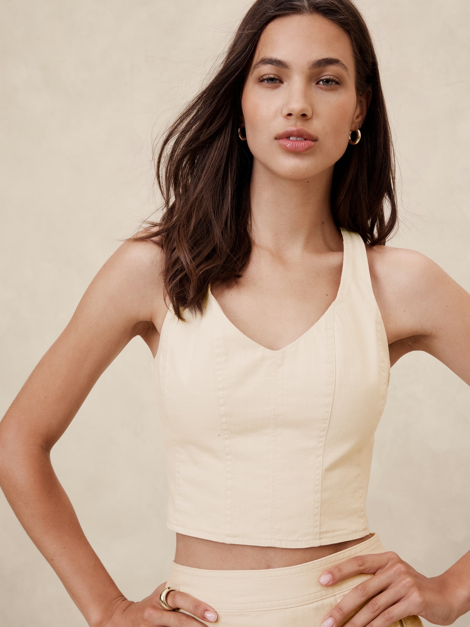 Seamed Cropped Tank