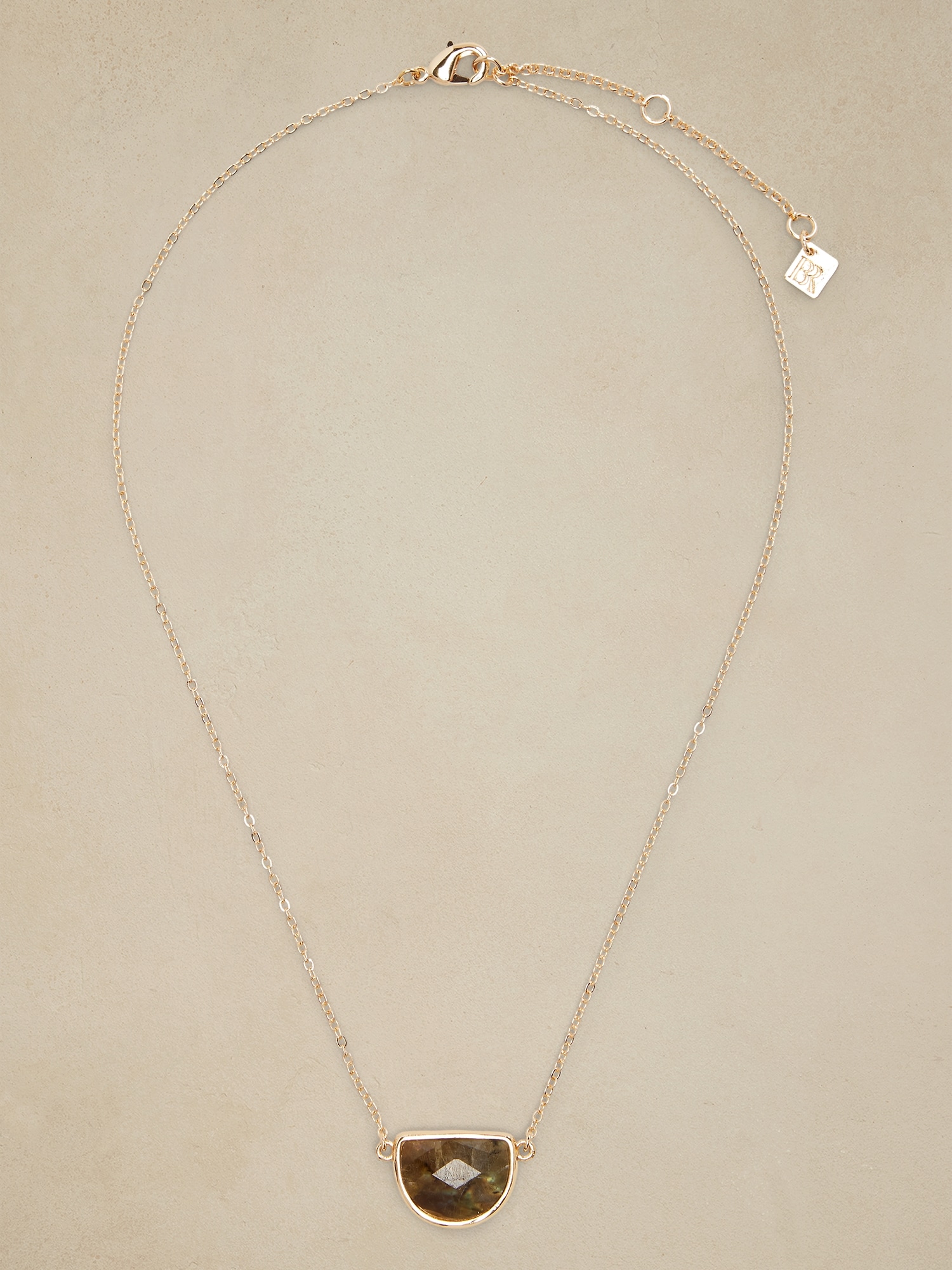 Labradorite Crescent Necklace