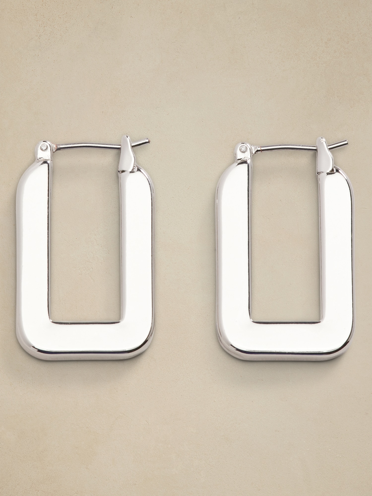 Squared Hoop Earrings