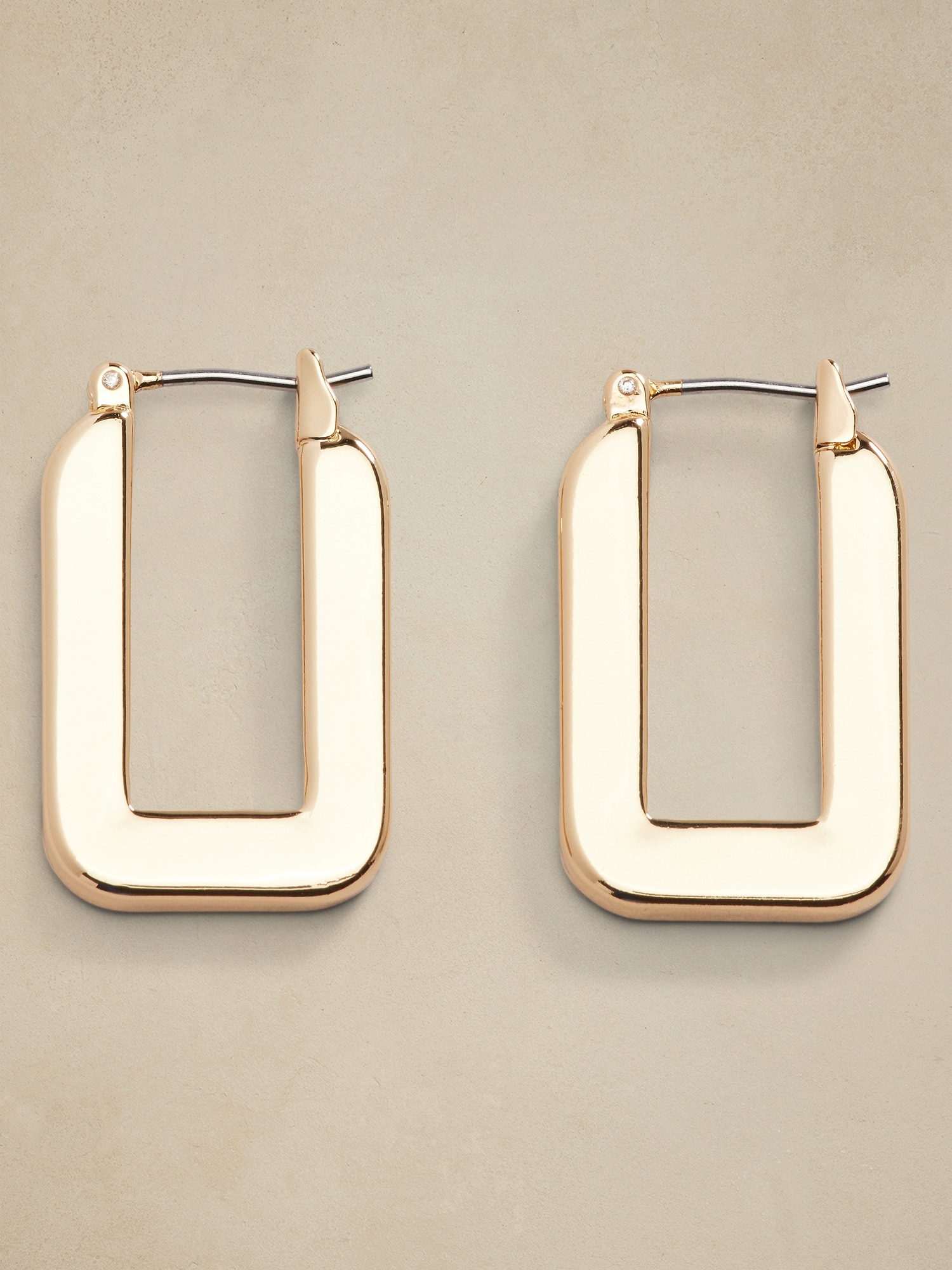 Squared Hoop Earrings