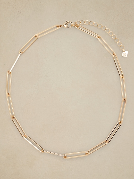 Mixed Metal Link Necklace