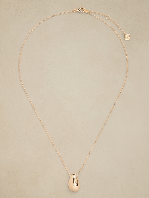 Large Bean Pendant Necklace