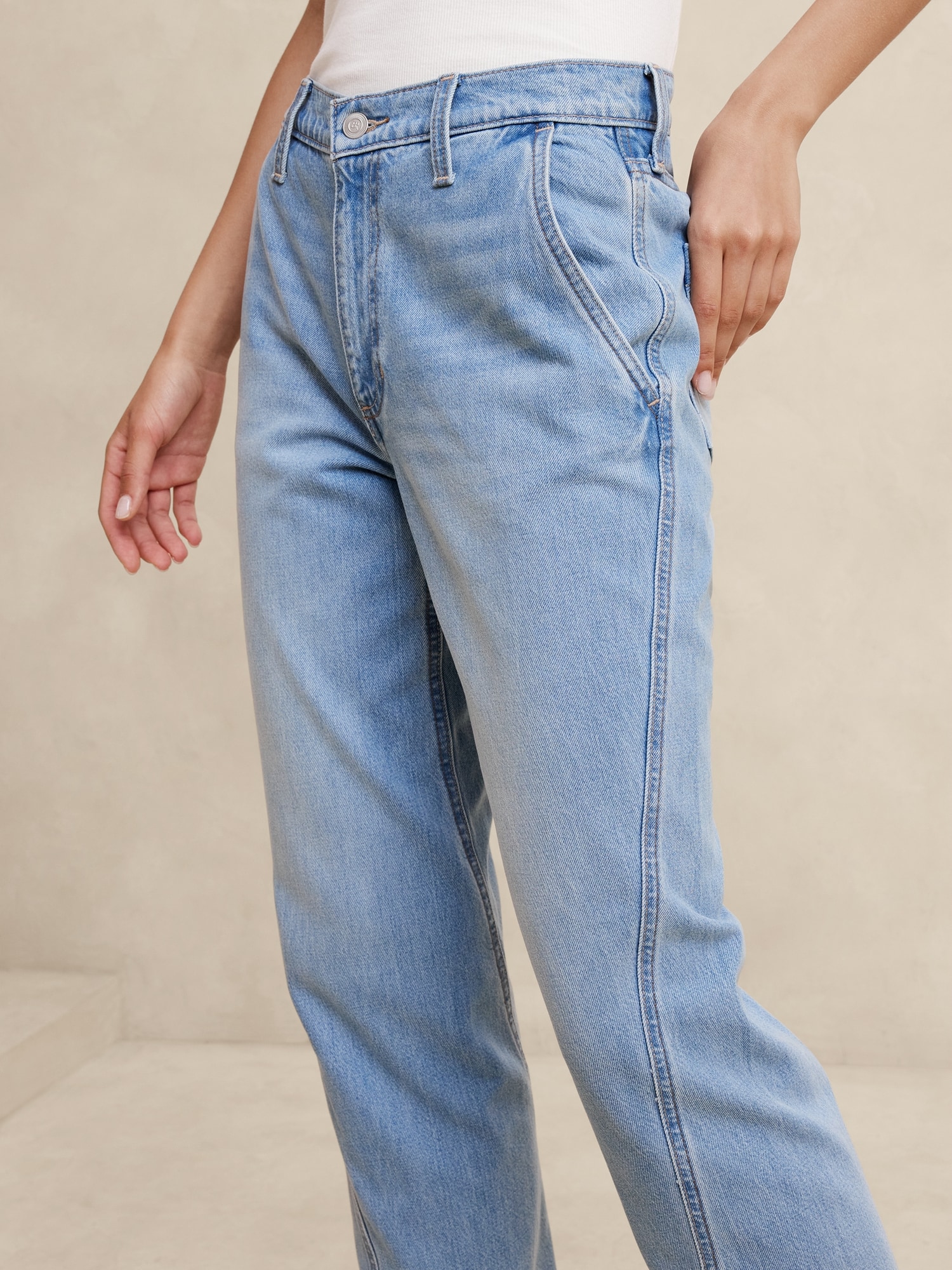 Luxe High-Rise Barrel Jean