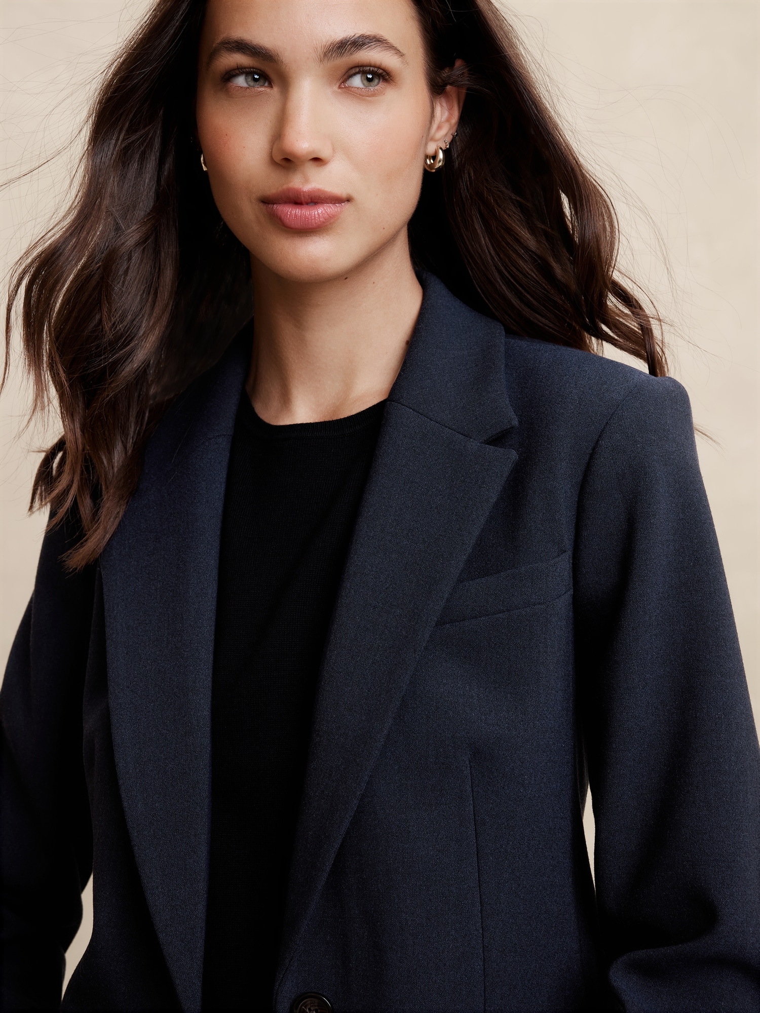 Double Weave Long and Lean Blazer