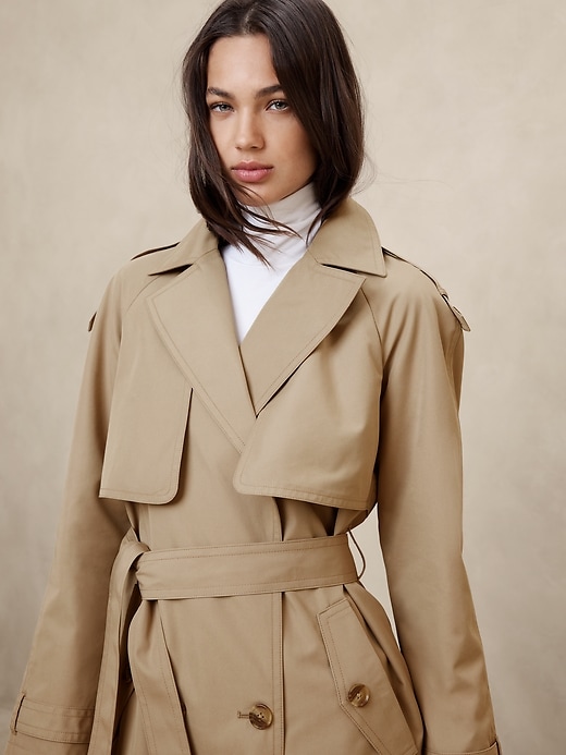 Banana 2024 Republic Timeless Trench Coat in Champagne Toast