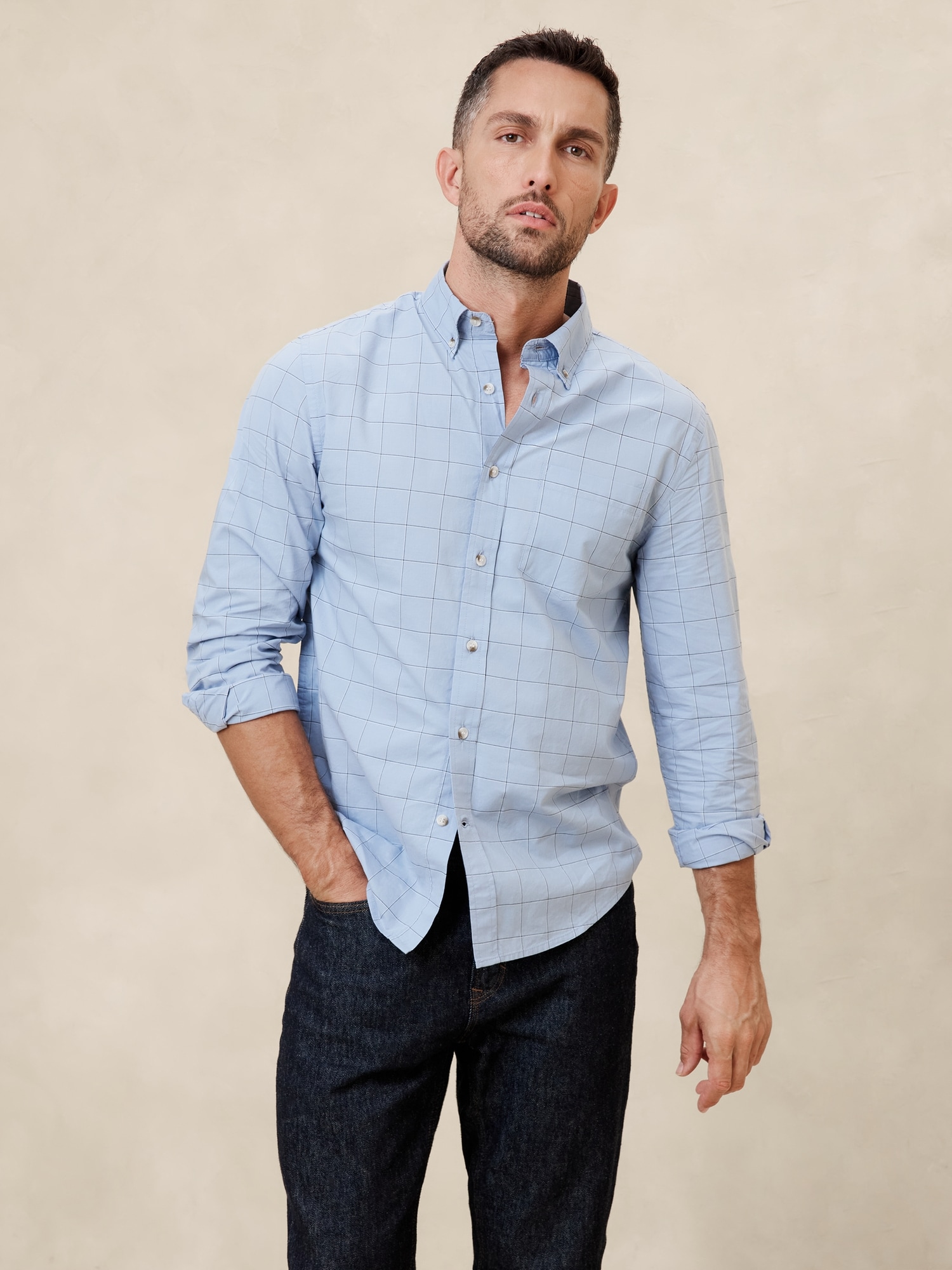 Slim Softwash Cotton Shirt