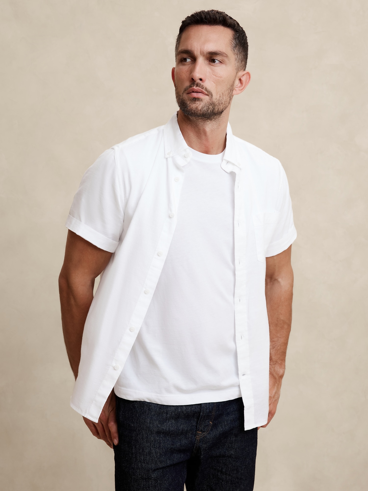 Slim Cotton Oxford Shirt