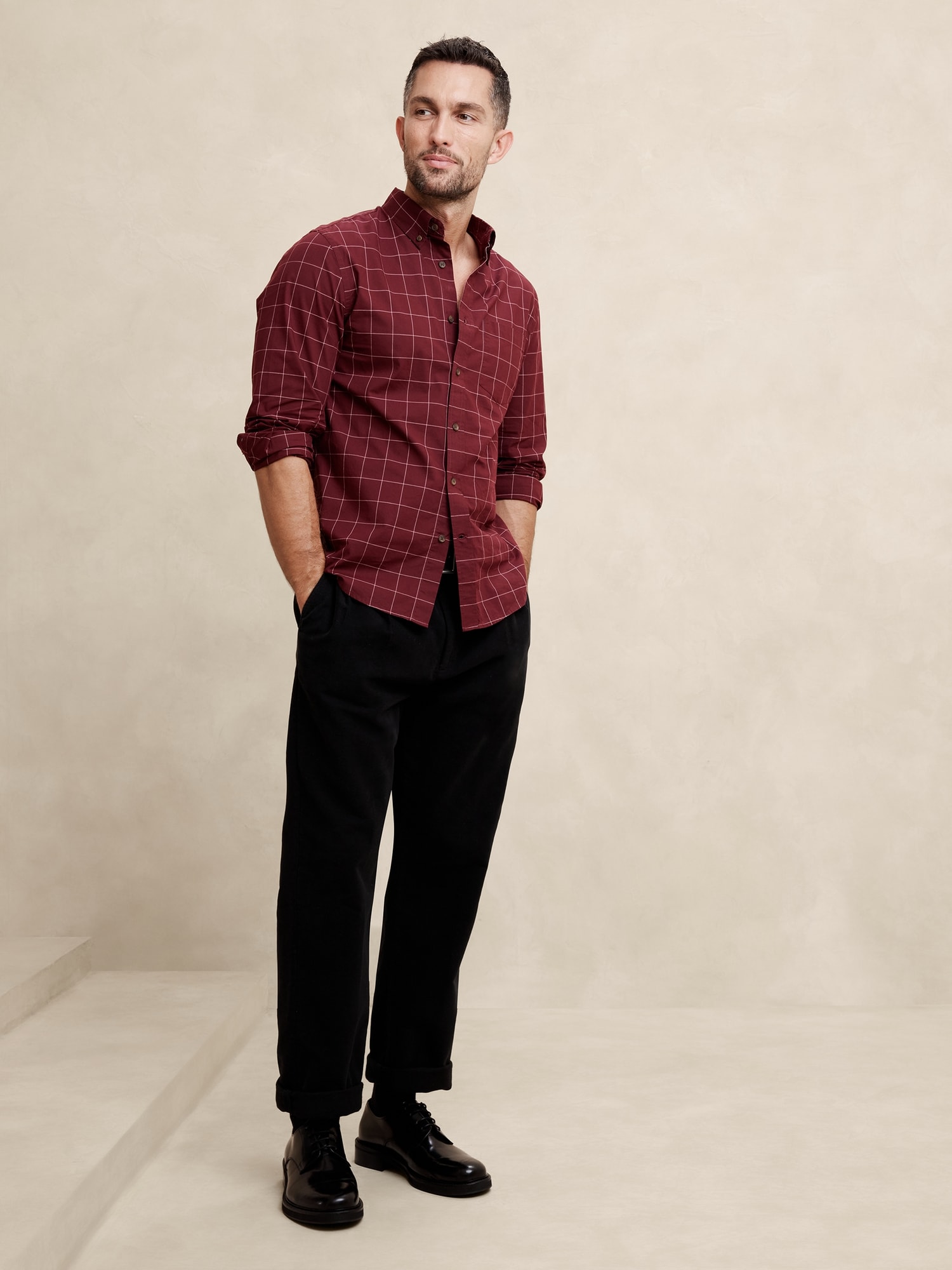 Slim Softwash Cotton Shirt