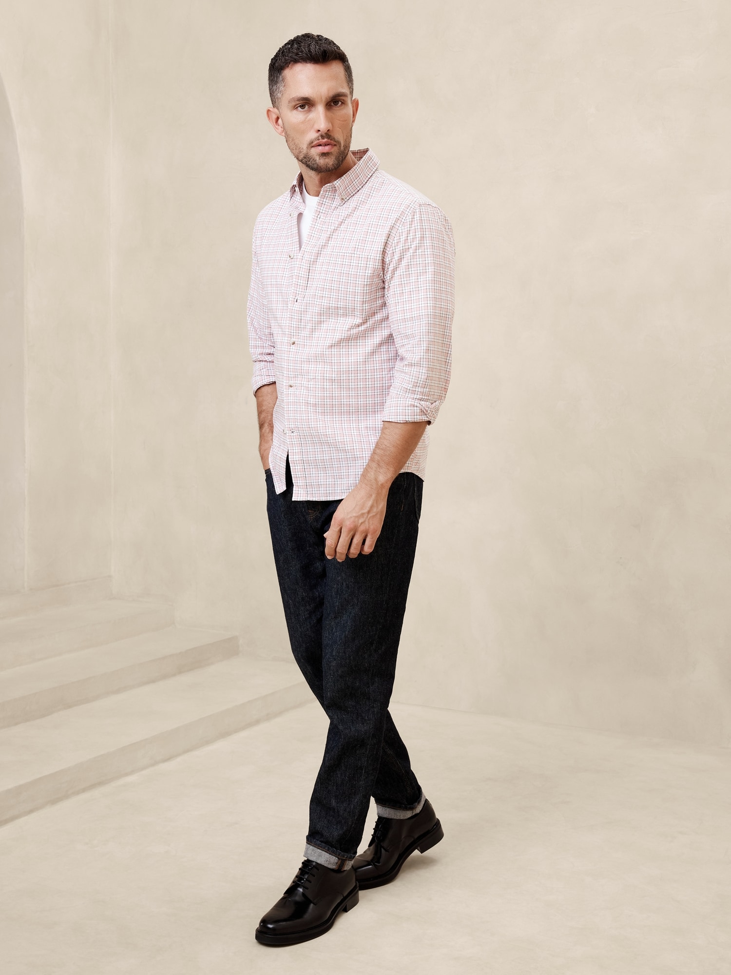 Slim Softwash Cotton Shirt