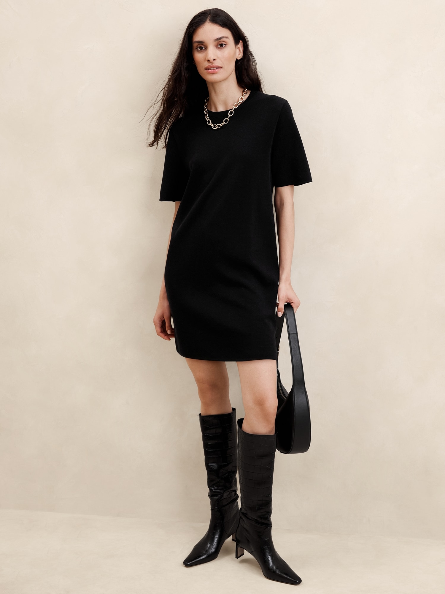 Mini T-Shirt Sweater Dress