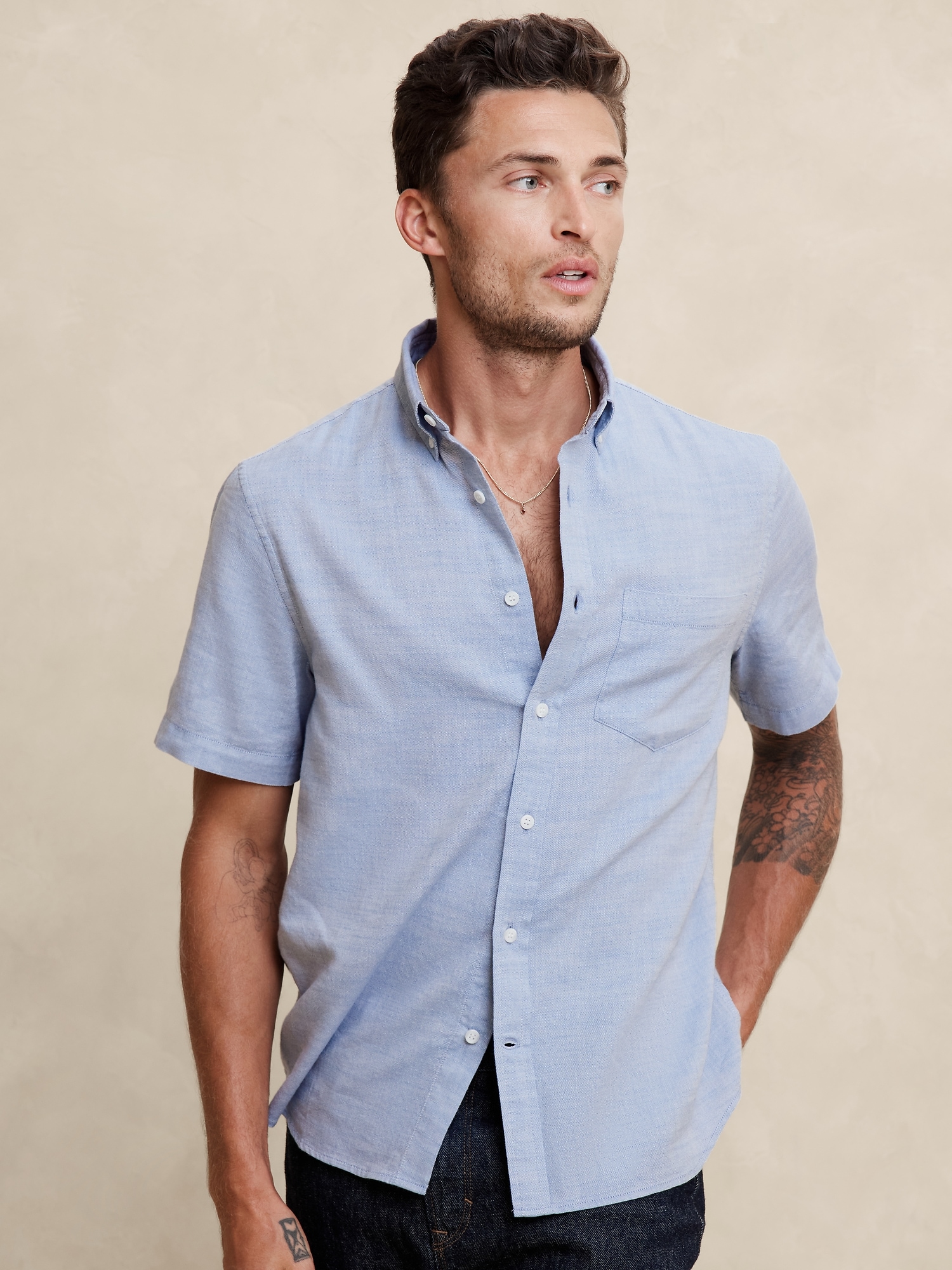 Slim Cotton Oxford Shirt