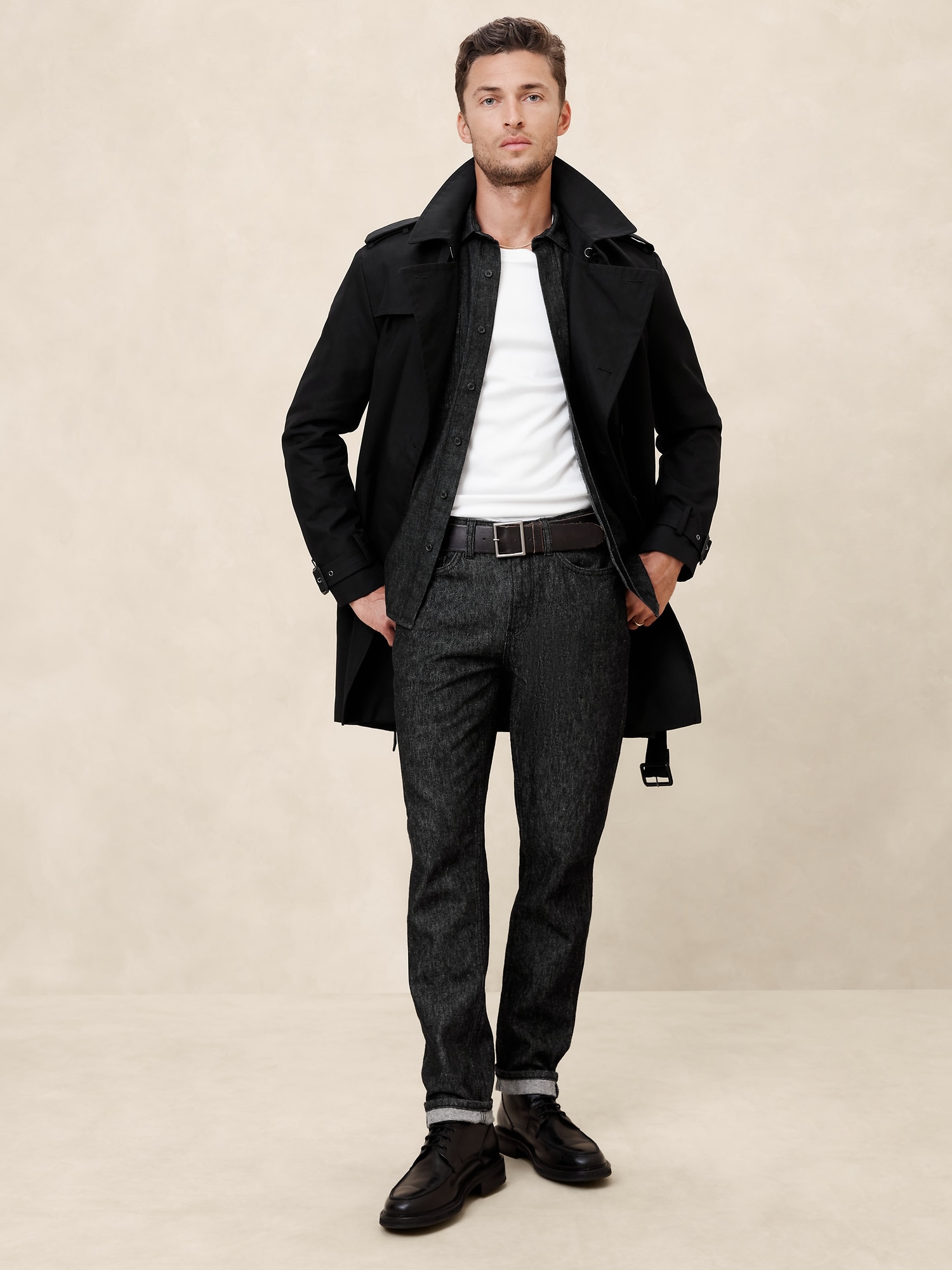 Banana republic black coat online