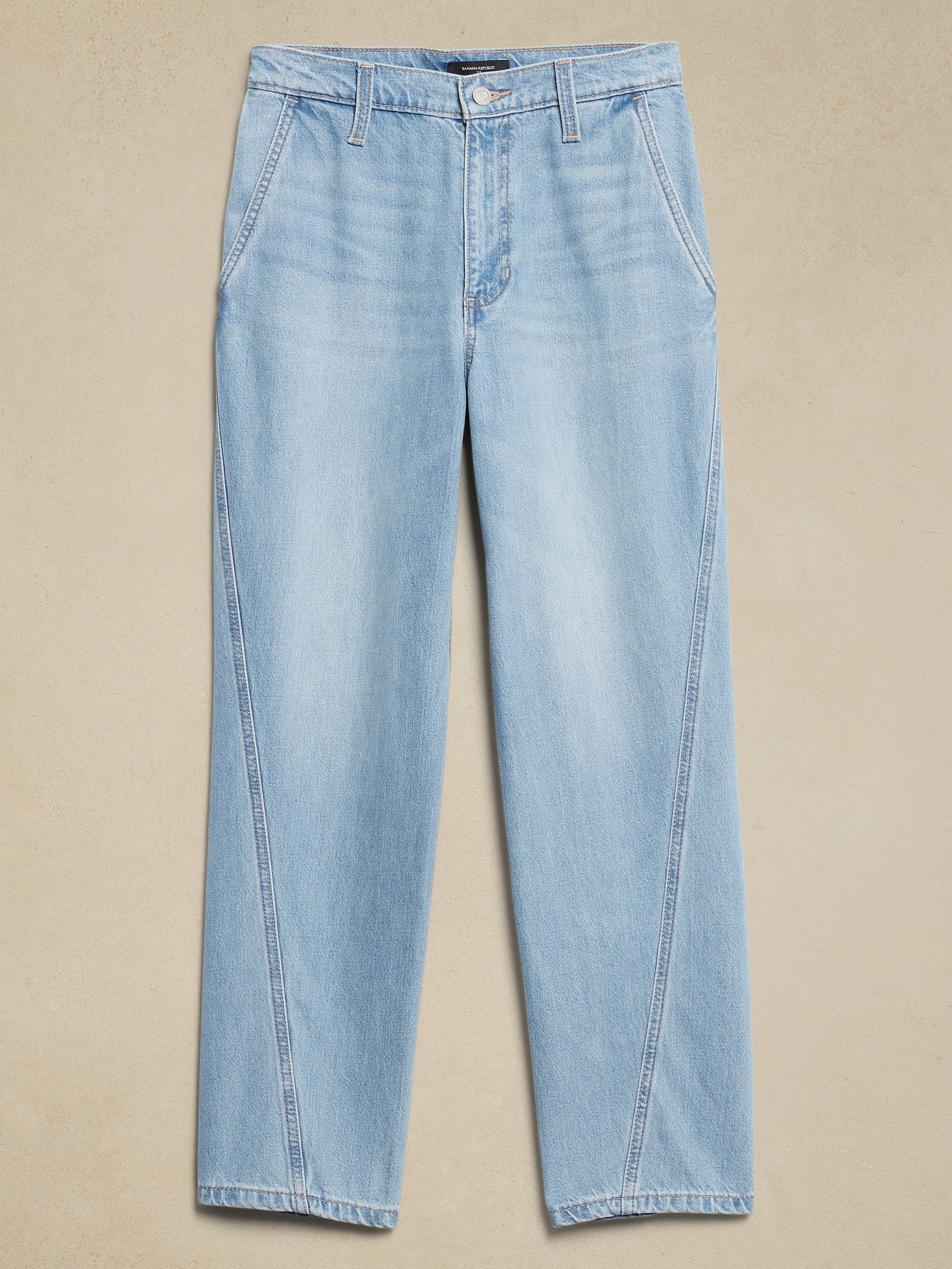 Luxe High-Rise Barrel Jean