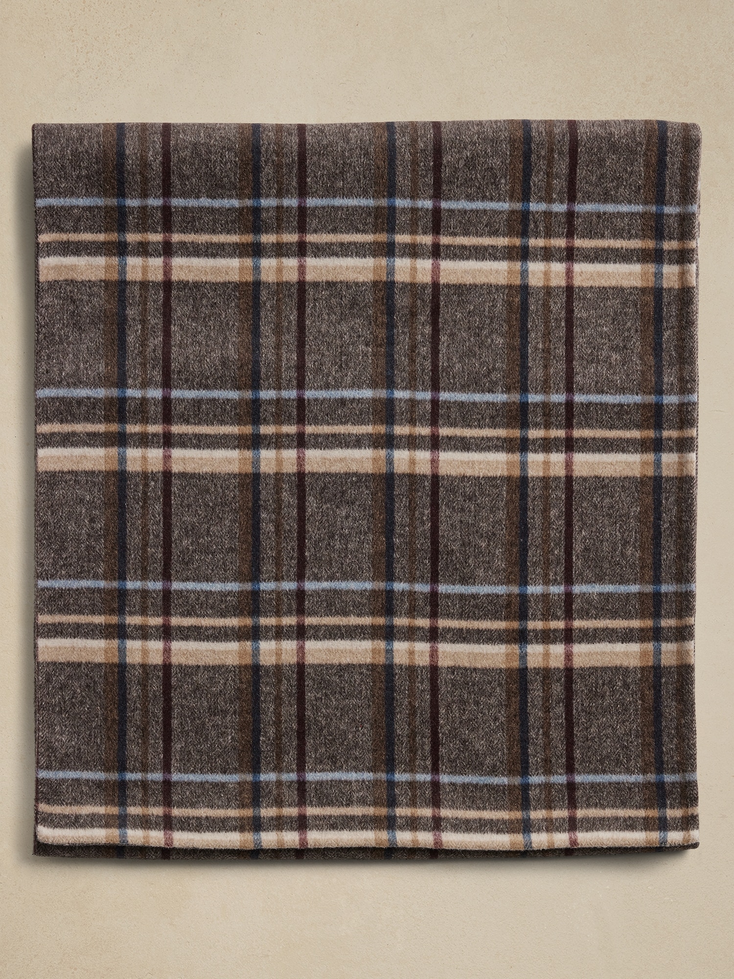 Plaid Double Faced Scarf