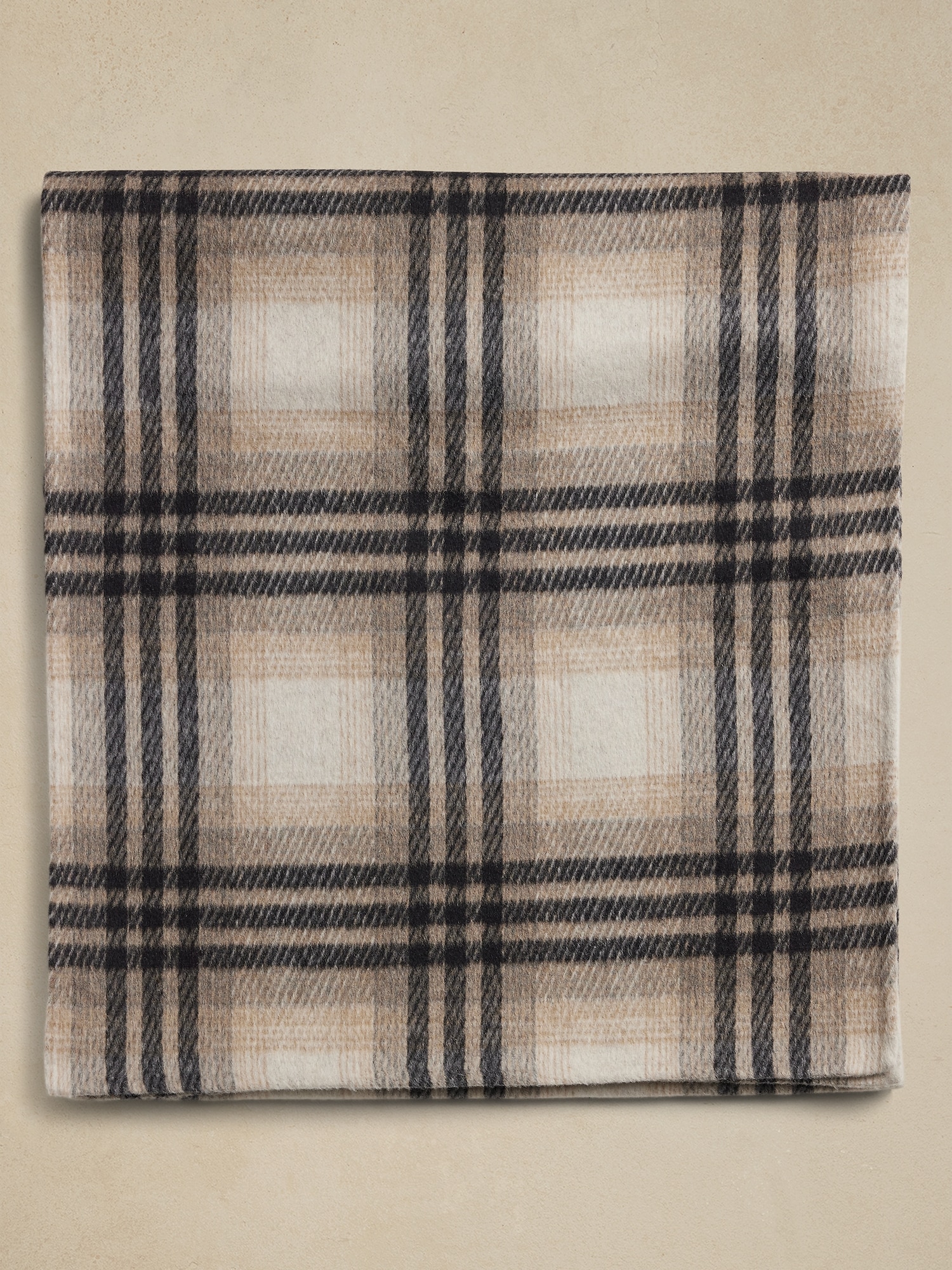 Plaid Double Faced Scarf