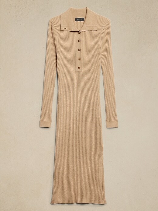 Polo Fitted Midi Sweater Dress | Banana Republic Factory Polo Fitted Midi Sweater Dress | Banana Republic Factory