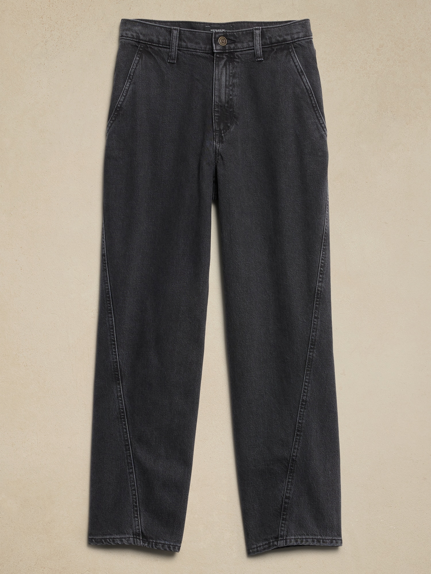 Luxe High-Rise Barrel Jean