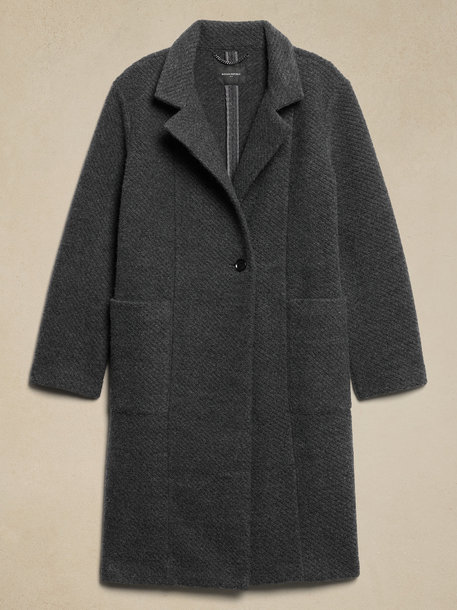 Knit Twill Coat