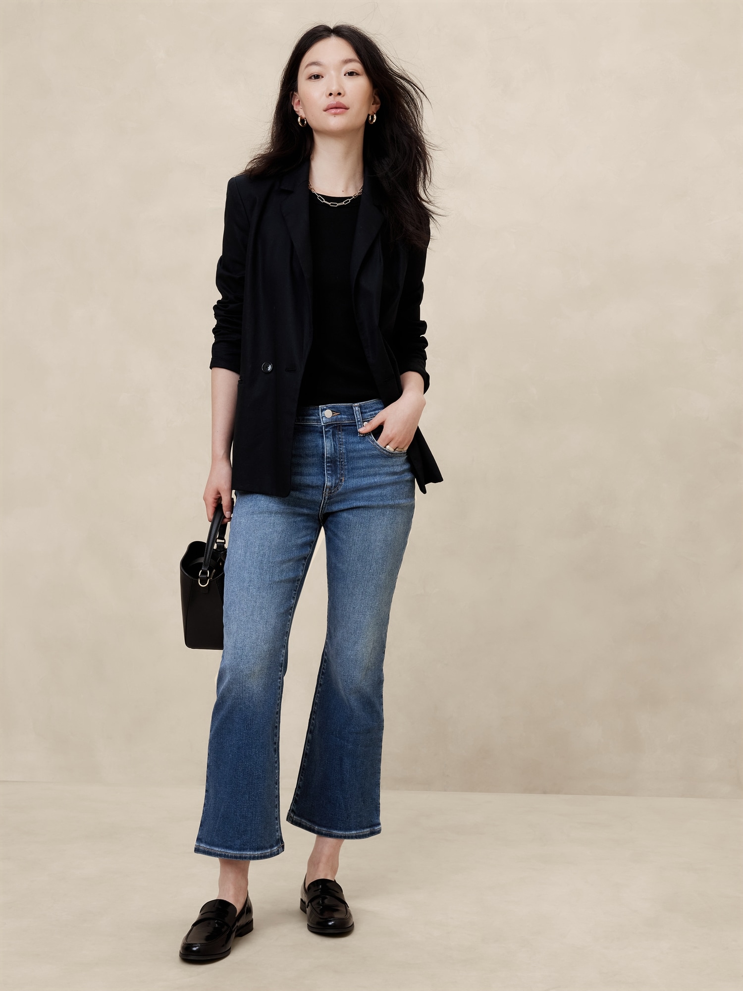 High-Rise Bootcut Cropped Jean