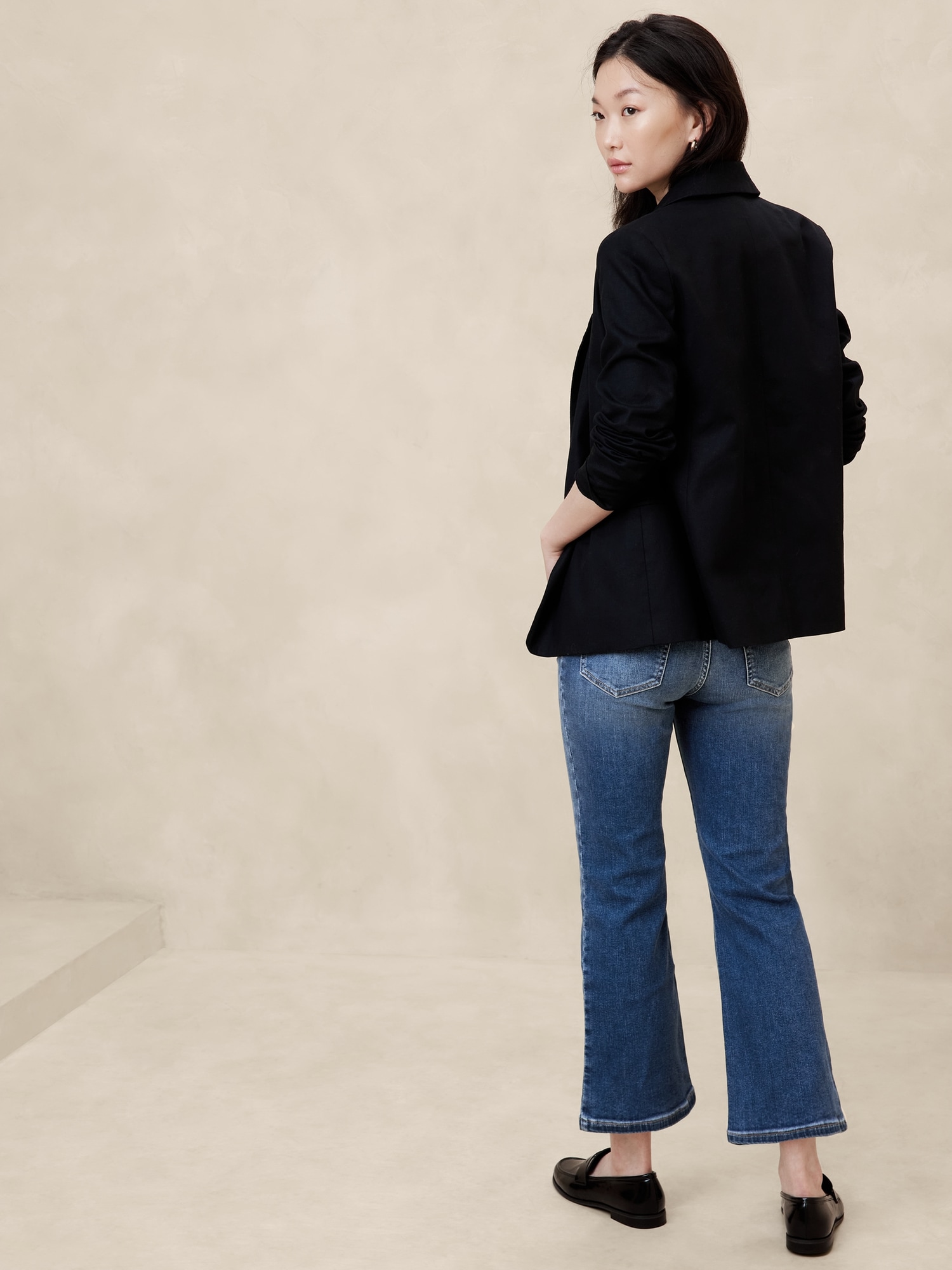 High-Rise Bootcut Cropped Jean