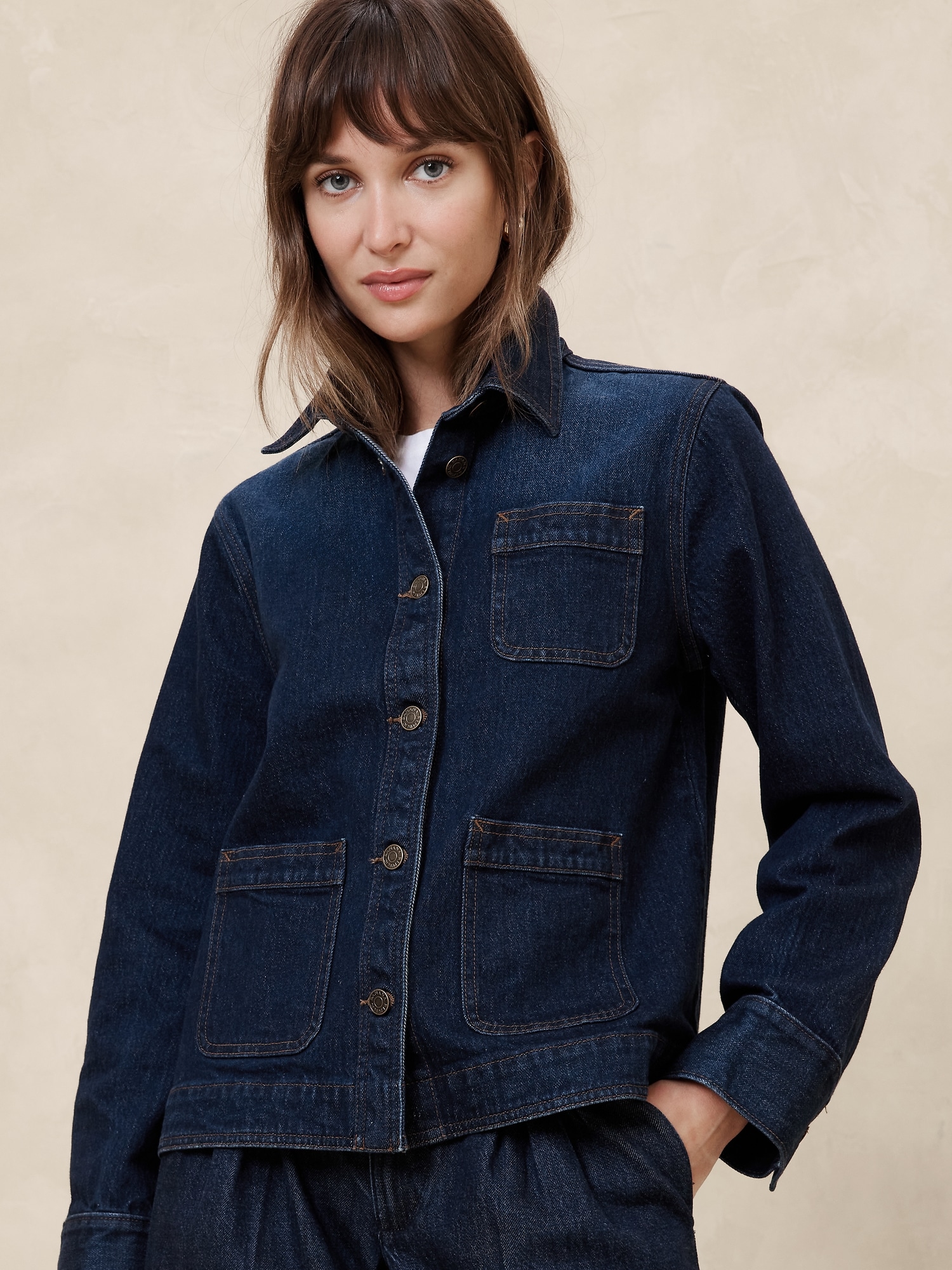 Denim Chore Jacket Banana Republic Factory